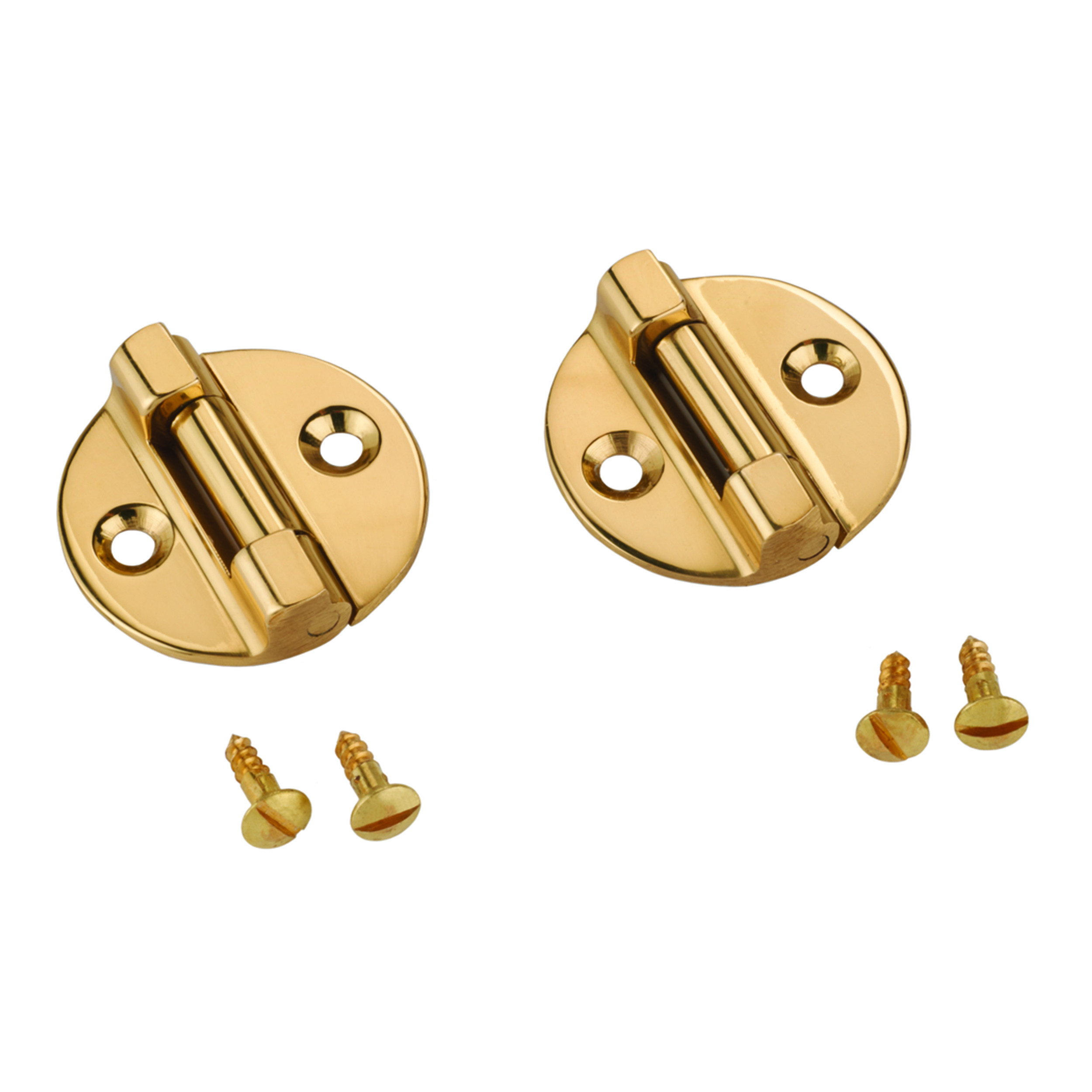 Round Stop Hinge Pair