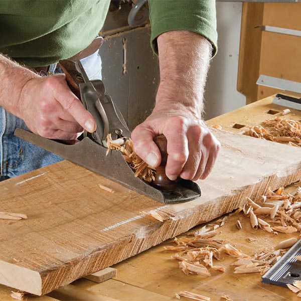 product: Woodcraft Magazine Flattening Boards By Hand Downloadable Technique shown
