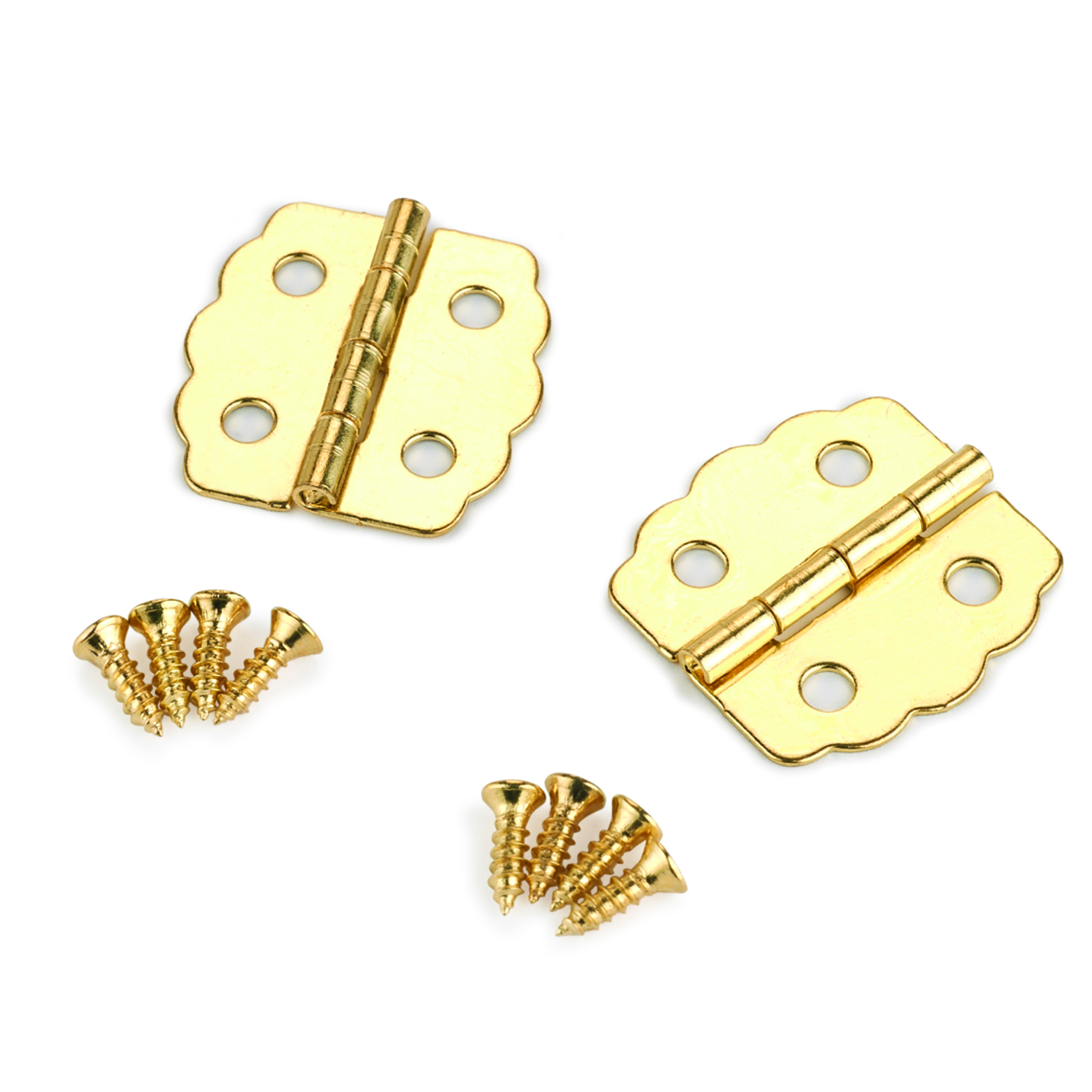 product: HIGHPOINT Small Box Hinge - Brass Plated - 23 mm x 22 mm - 1 Pair shown