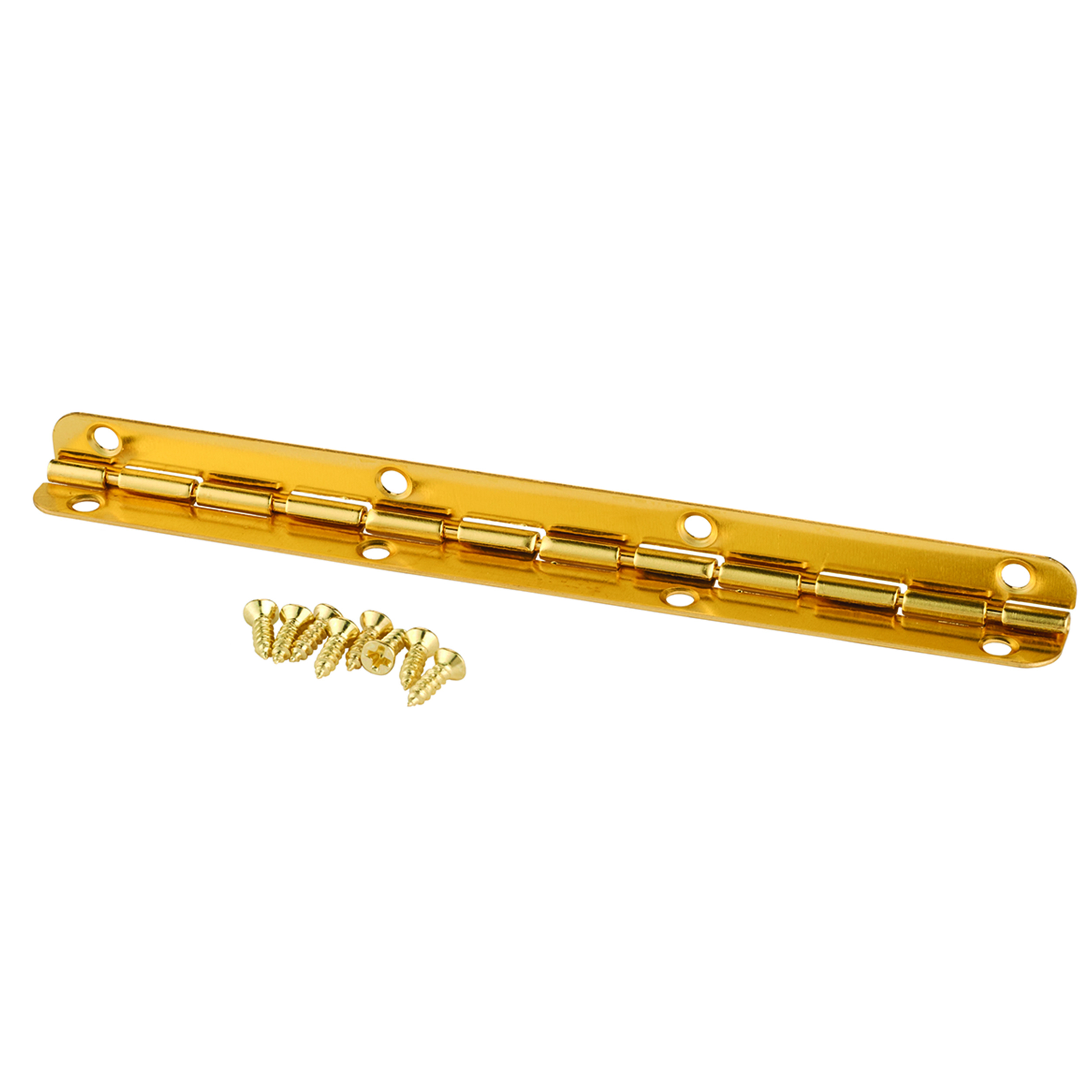 Small Piano Stop Hinge Brass Plated 115mm X 9mm