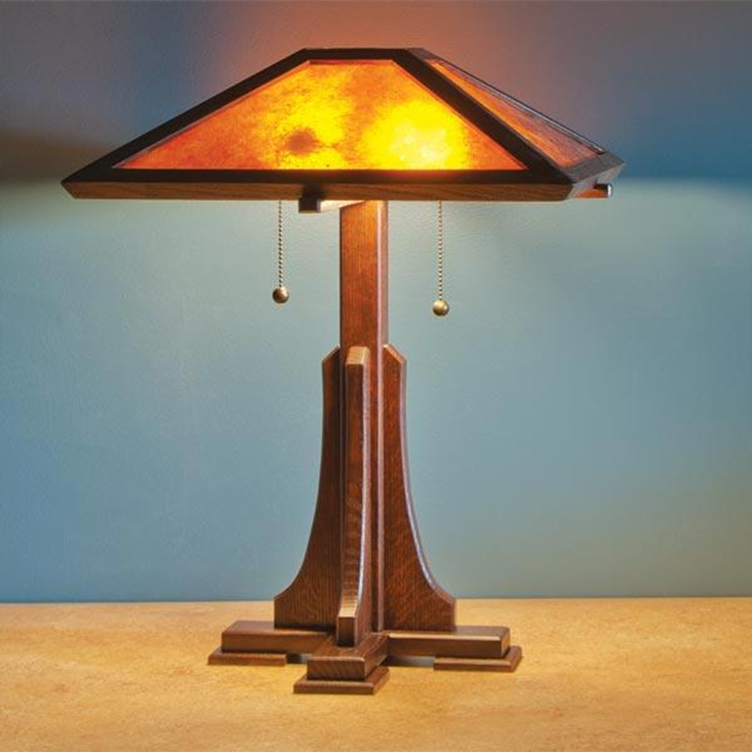 product: Woodcraft Magazine Arts & Craft Lamp - Paper Plan shown