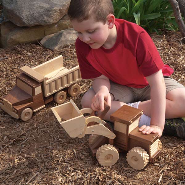 product: Woodcraft Magazine Front-End Loader - Paper Plan shown