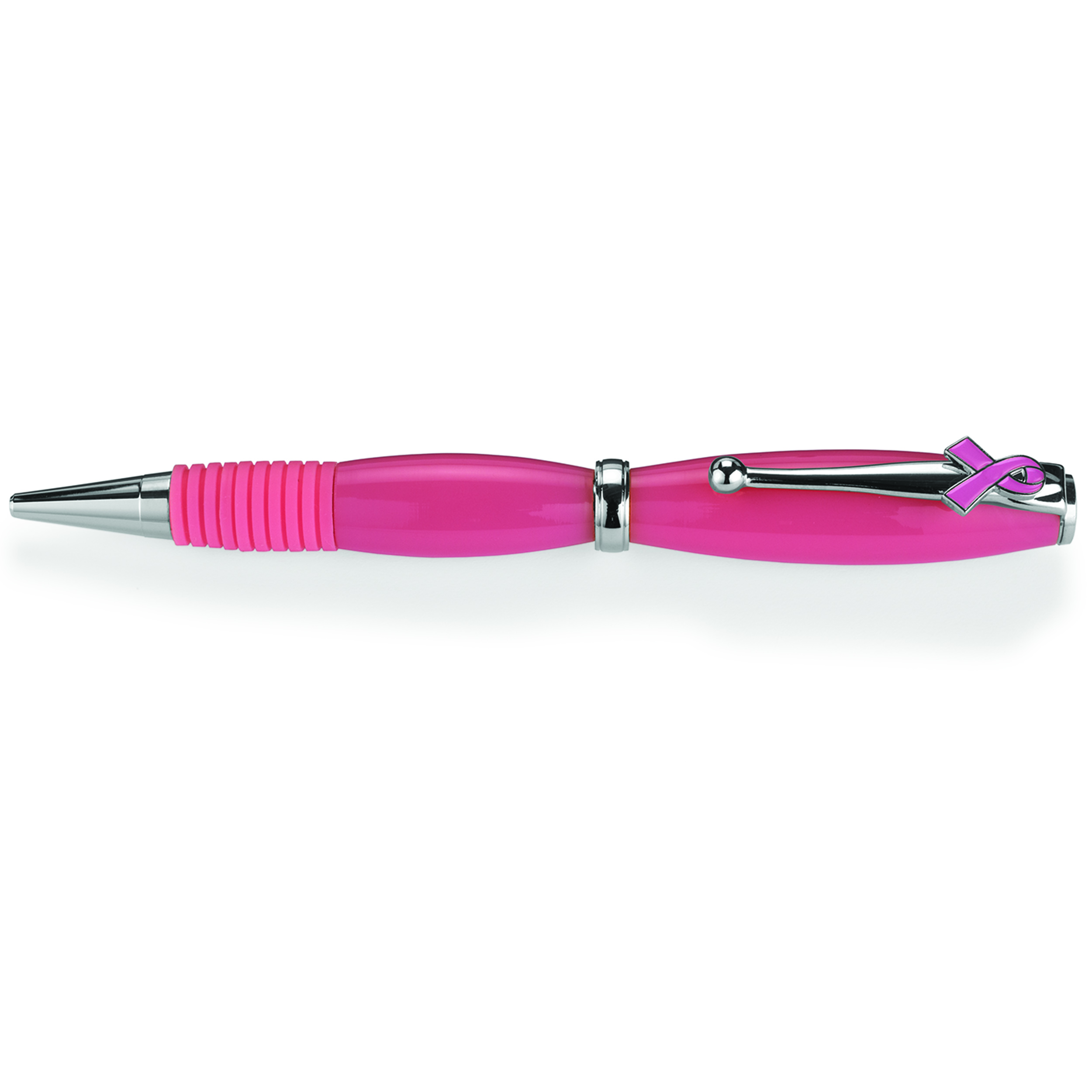 Breast Cancer Awareness Soft Grip Pen Kit Chrome