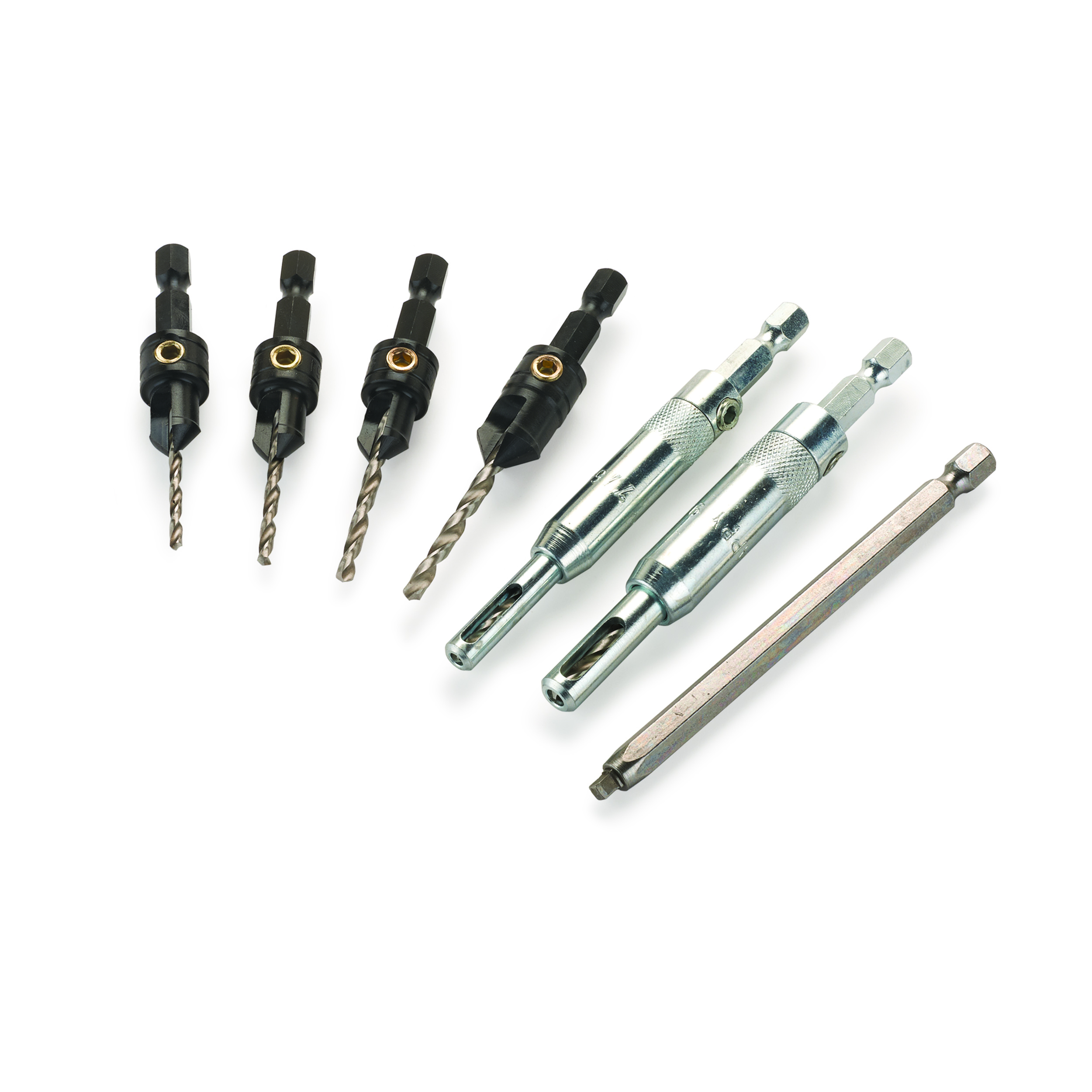 7-piece Cabinetmakers Set Fits 1/4-inch Hex Chucks