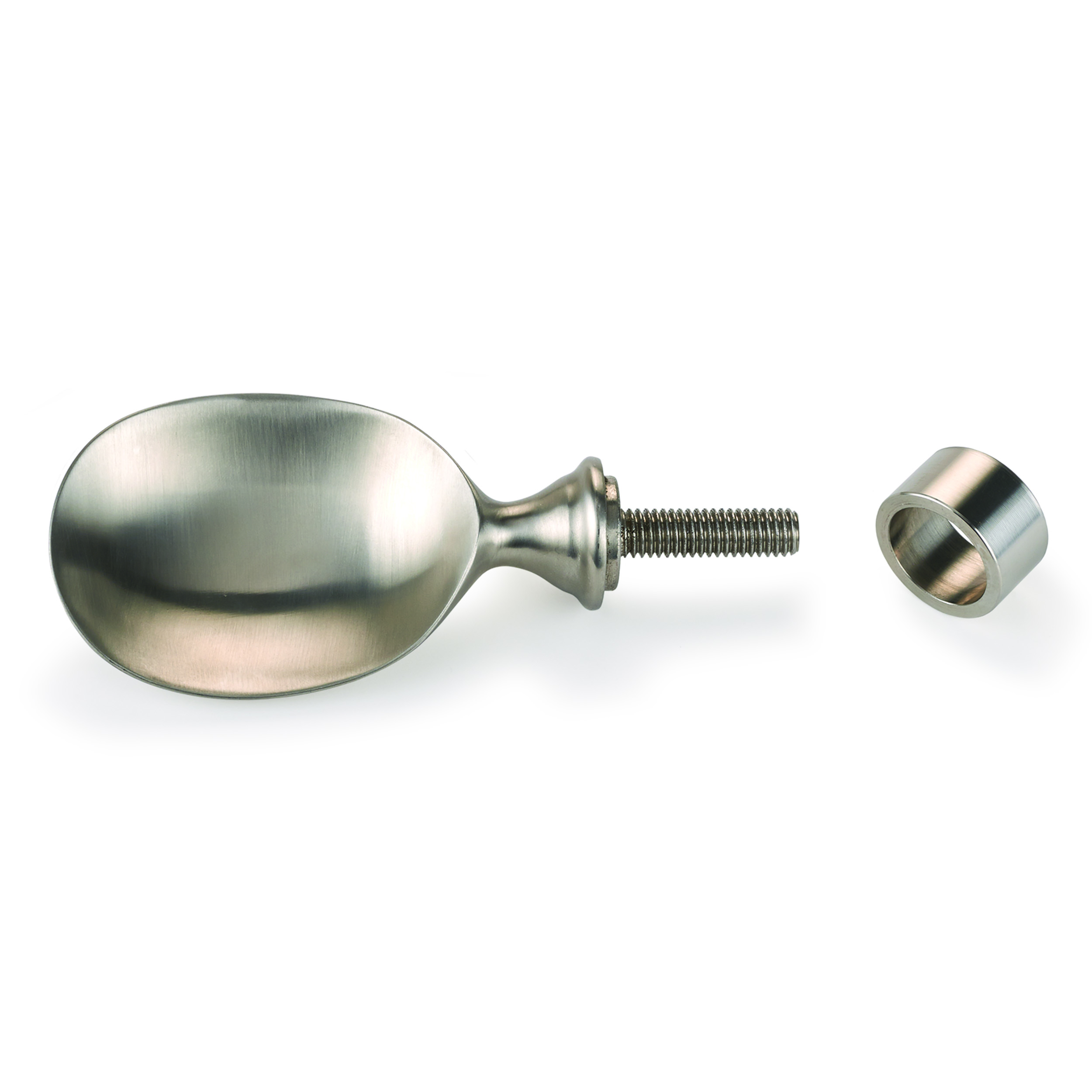 product: WoodRiver Ice Cream Scoop Turning Kit - Stainless Steel - Paddle shown