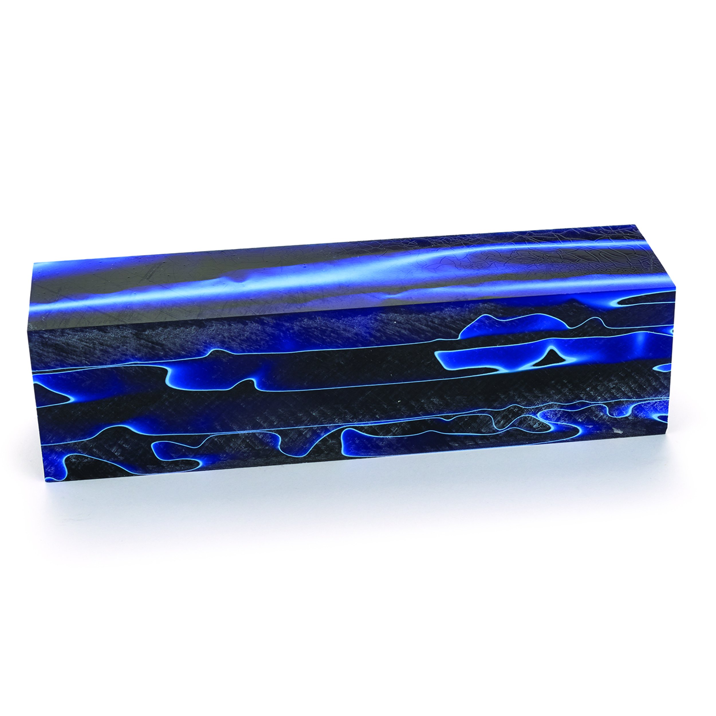 product: WoodRiver Acrylic Turning Blank - Sapphire Water Clouds - 1-1/2