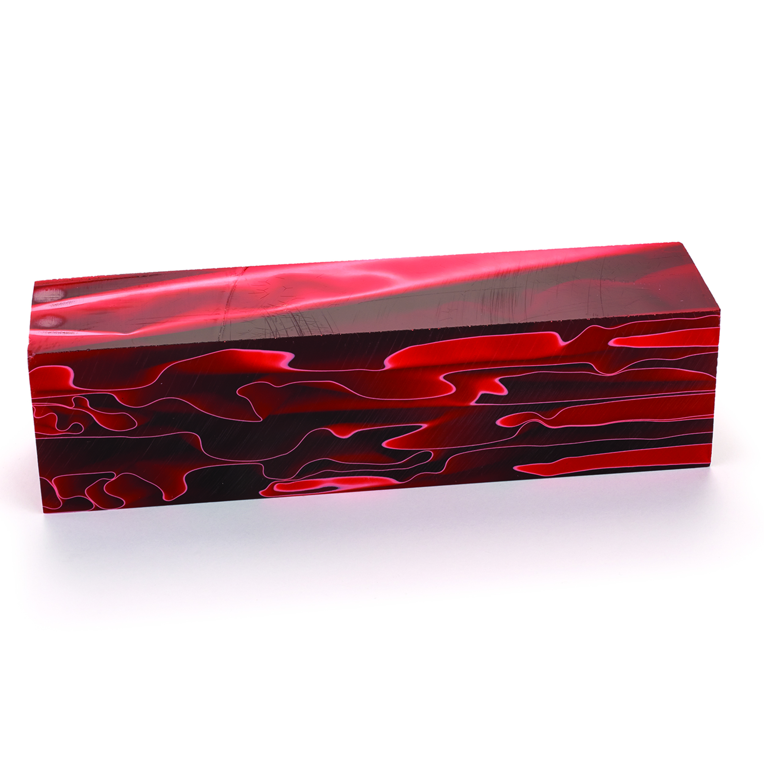 product: WoodRiver Acrylic Turning Blank - Ruby Waters Clouds - 1-1/2