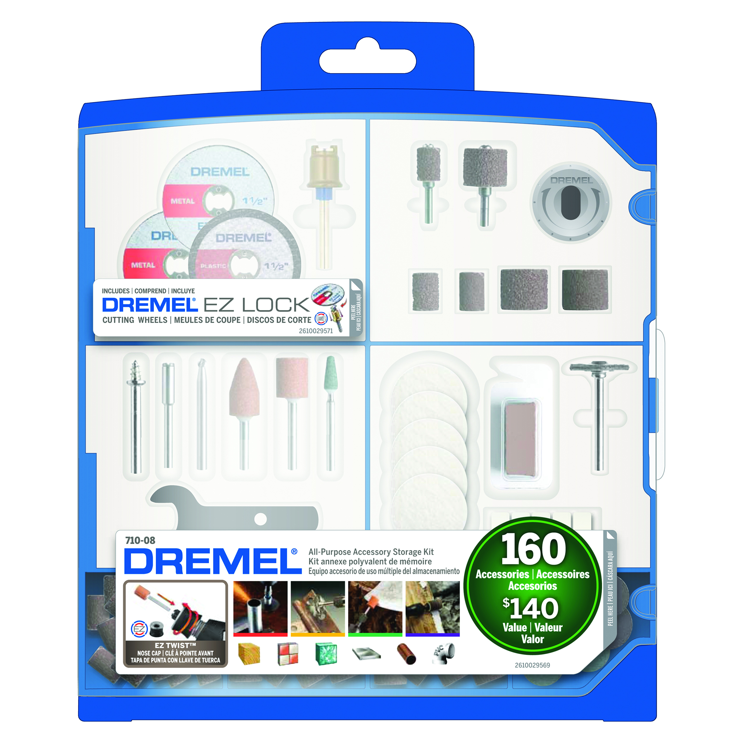 Accessory Kit With Case, 160pc