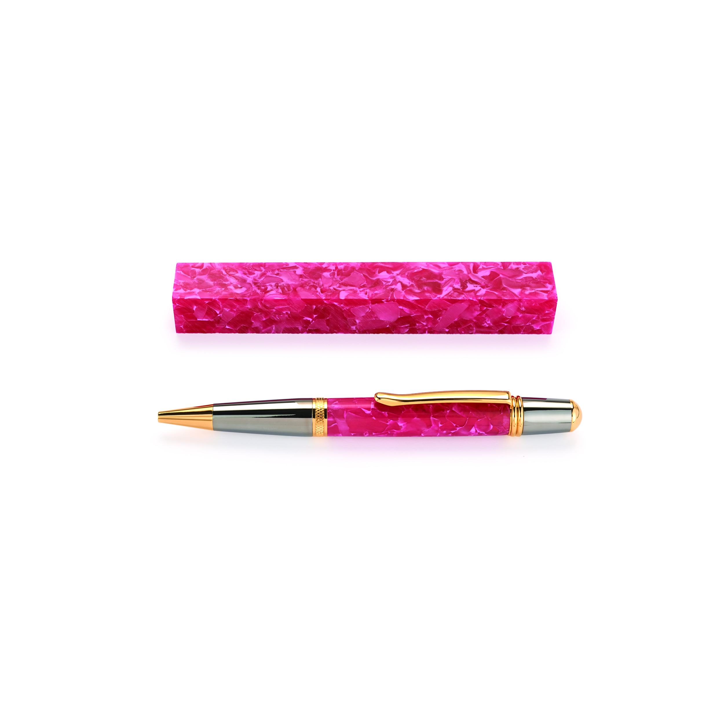 product: WoodRiver Acrylic Pen Blank - Pink Quartz - 3/4