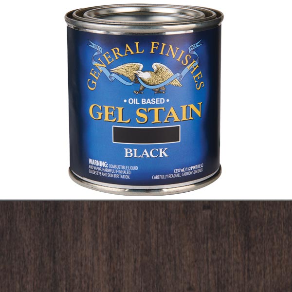 Gel Stain Black 1/2 Pint