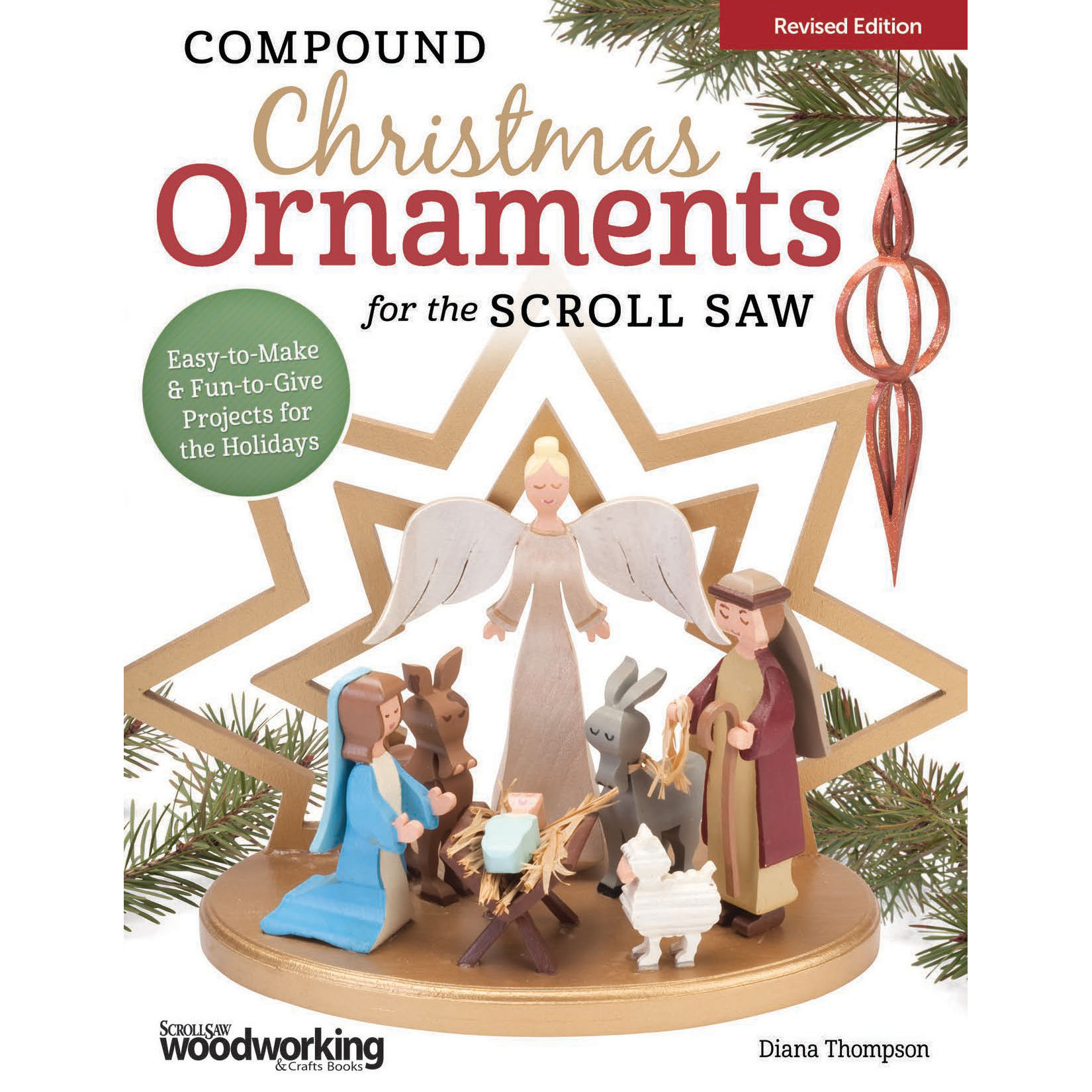 product: Fox Chapel Compound Christmas Ornaments for the Scroll Saw, Revised Edition shown