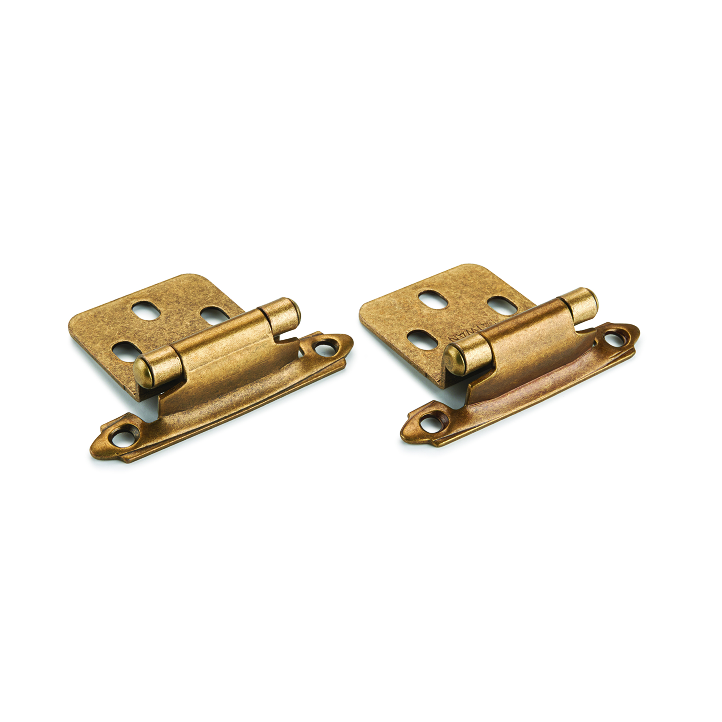 Oil Rubbed Bronze No Inset Surface Mount Hinge, Pair