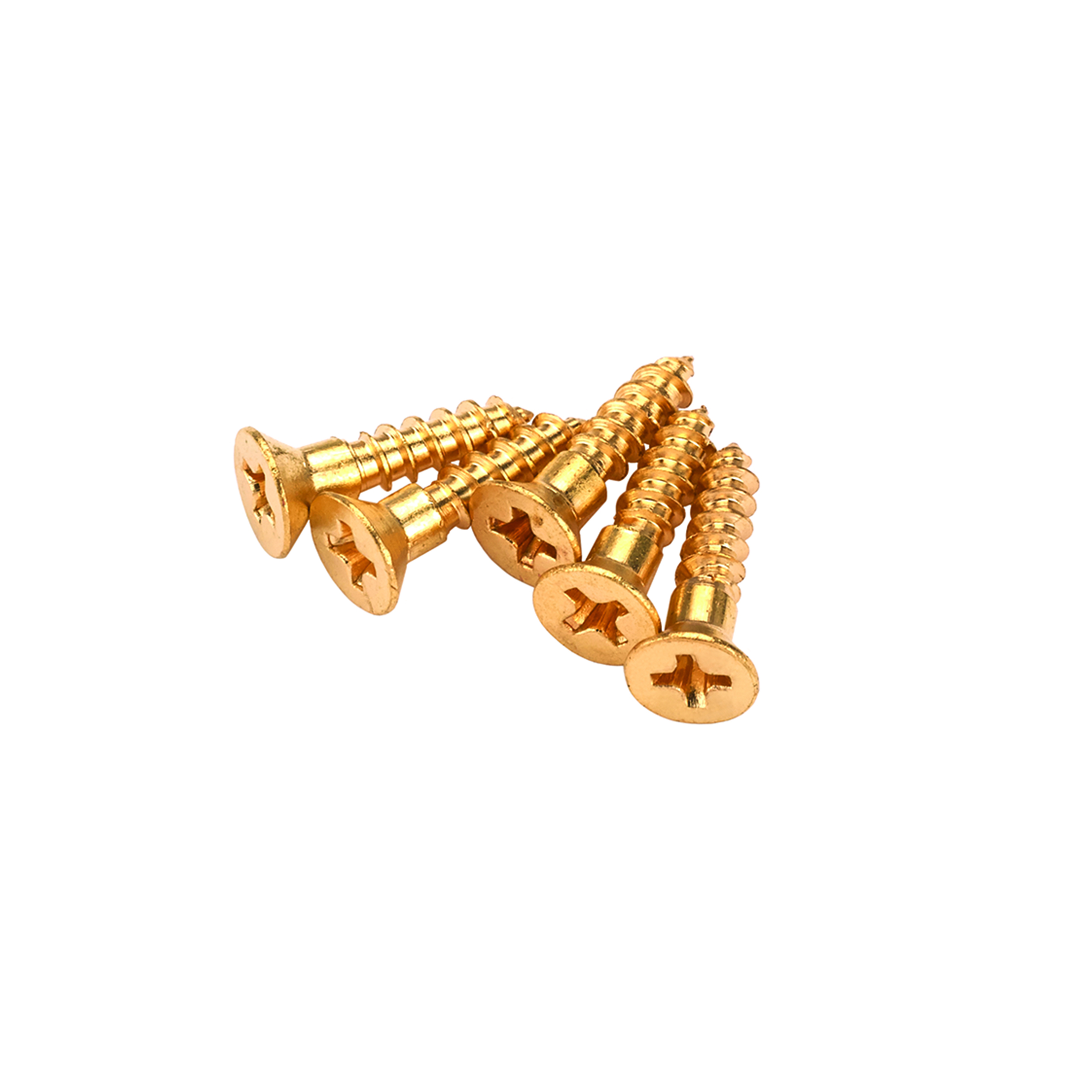 Solid Brass Screws #4 X 1/2" Phillips 25-piece