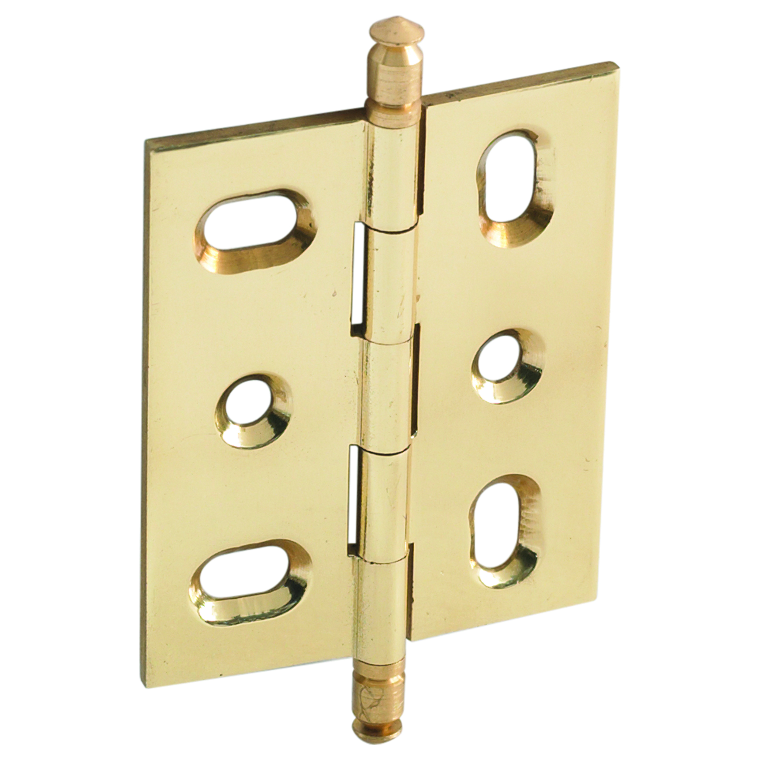 Mortised Decorative Solid Brass Butt Hinge With Finial In Polished Brass - Model# 354.22.831
