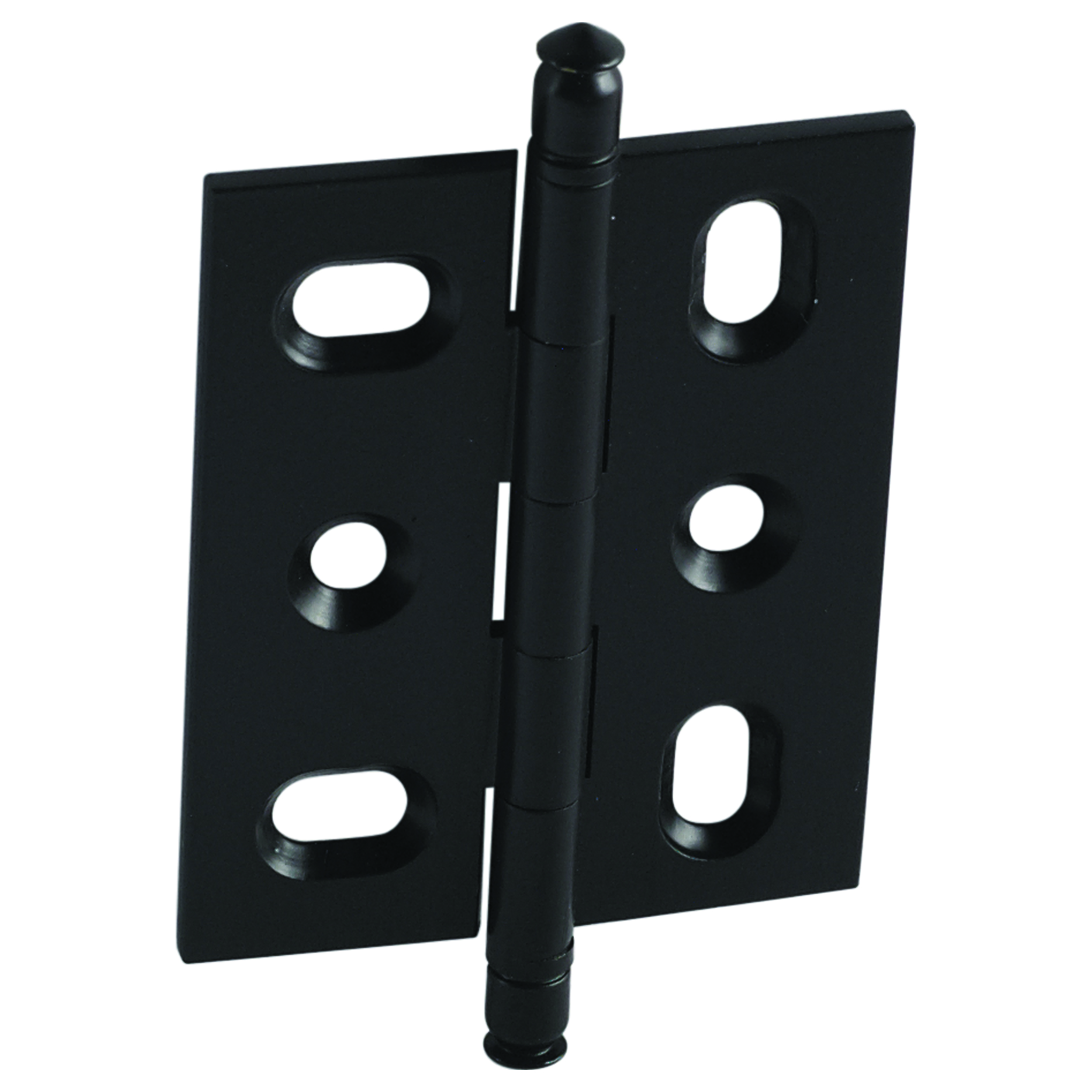Mortised Decorative Solid Brass Butt Hinge With Finial In Black Matt - Model# 354.22.331