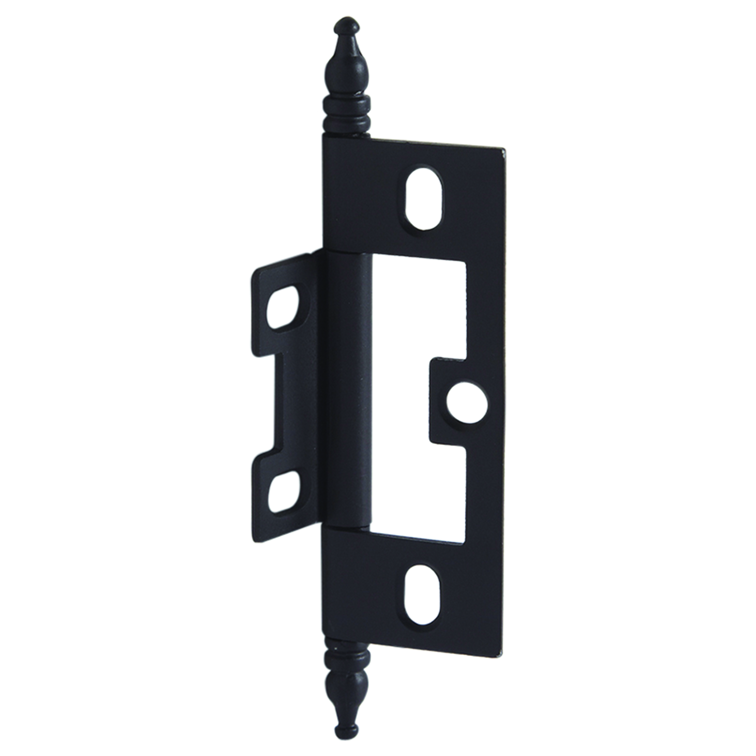 Non-mortised Decorative Butt Hinge With Finial In Dark Oil-rubbed Bronze - Model# 351.95.175