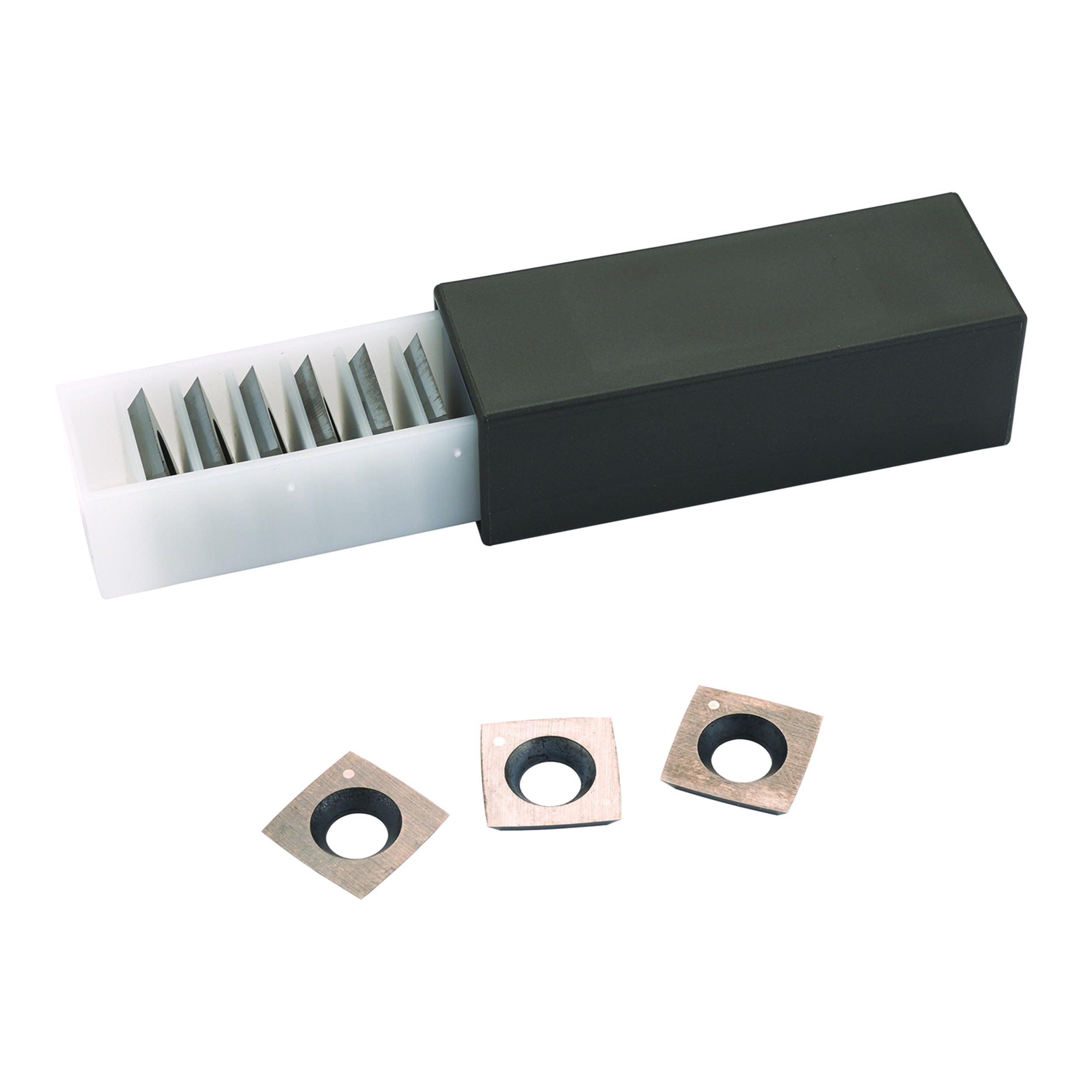 product: Woodcraft Replacement Carbide Inserts for Byrd Shelix Cutterheads - 10 Pack shown