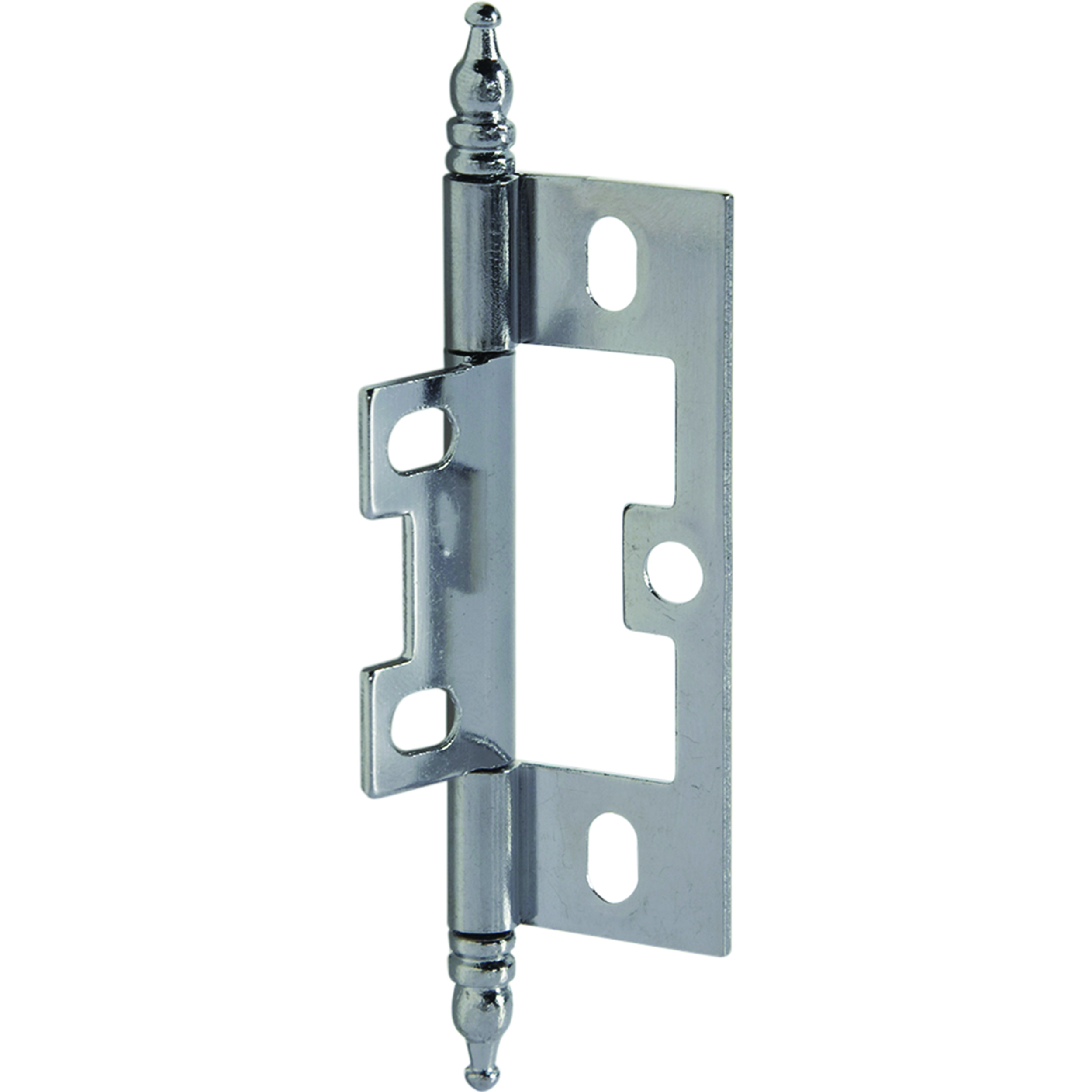 Non-mortised Decorative Butt Hinge With Finial In Chrome - Model# 351.95.270