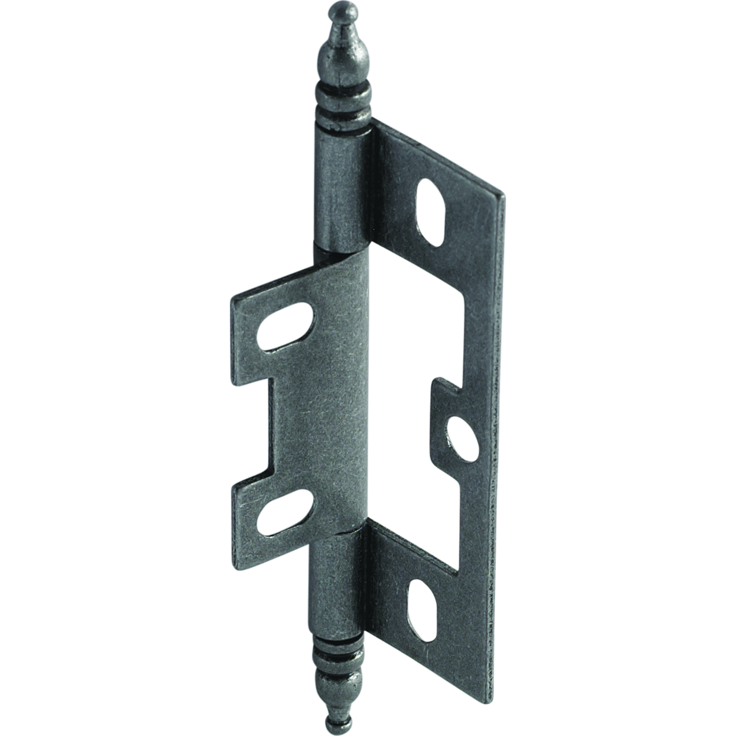 Non-mortised Decorative Butt Hinge With Finial In Pewter - Model# 351.95.670