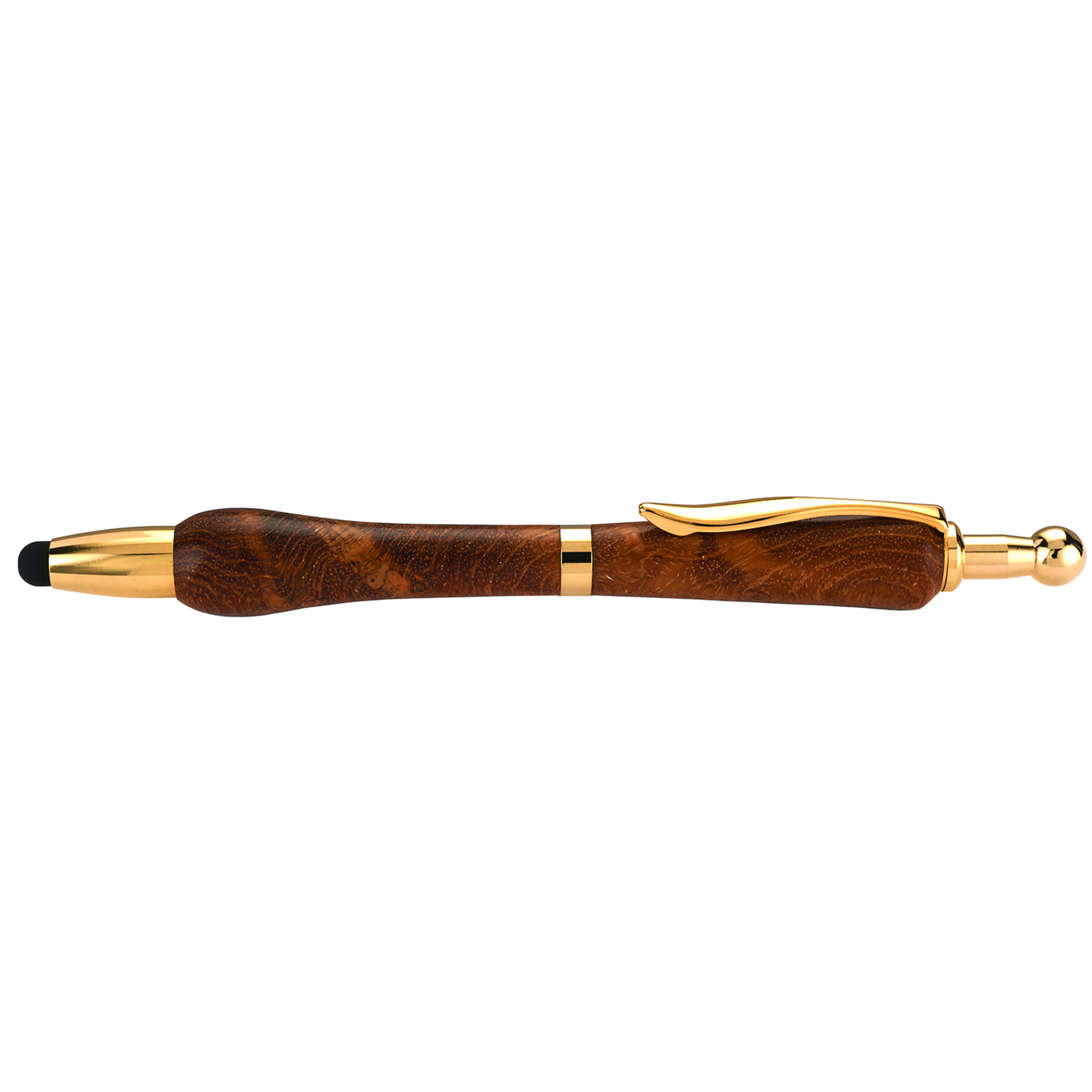 Turbin Stylus Ballpoint Click Pen Kit Woodcraft Gold