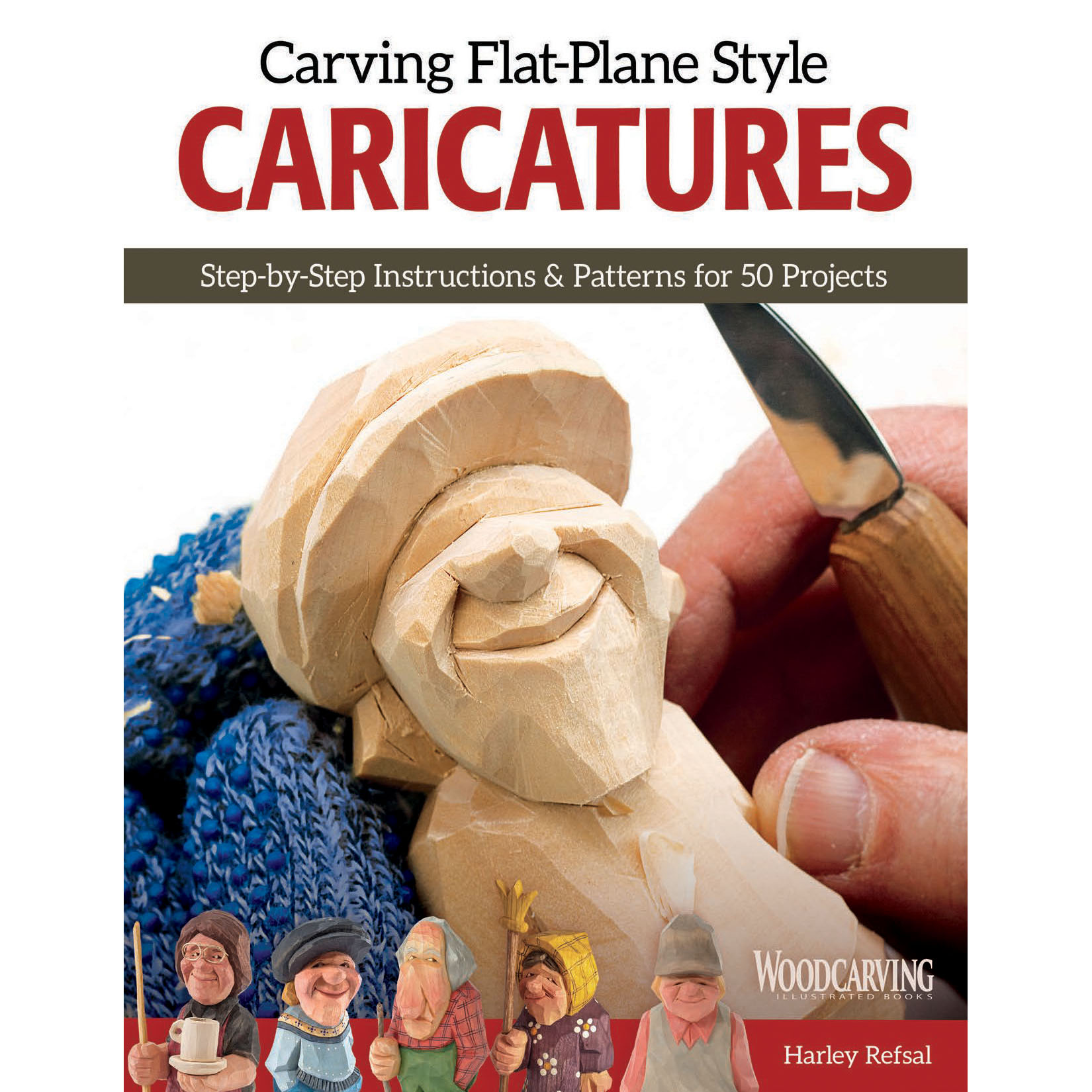 product: Fox Chapel Carving Flat-Plane Style Caricatures shown