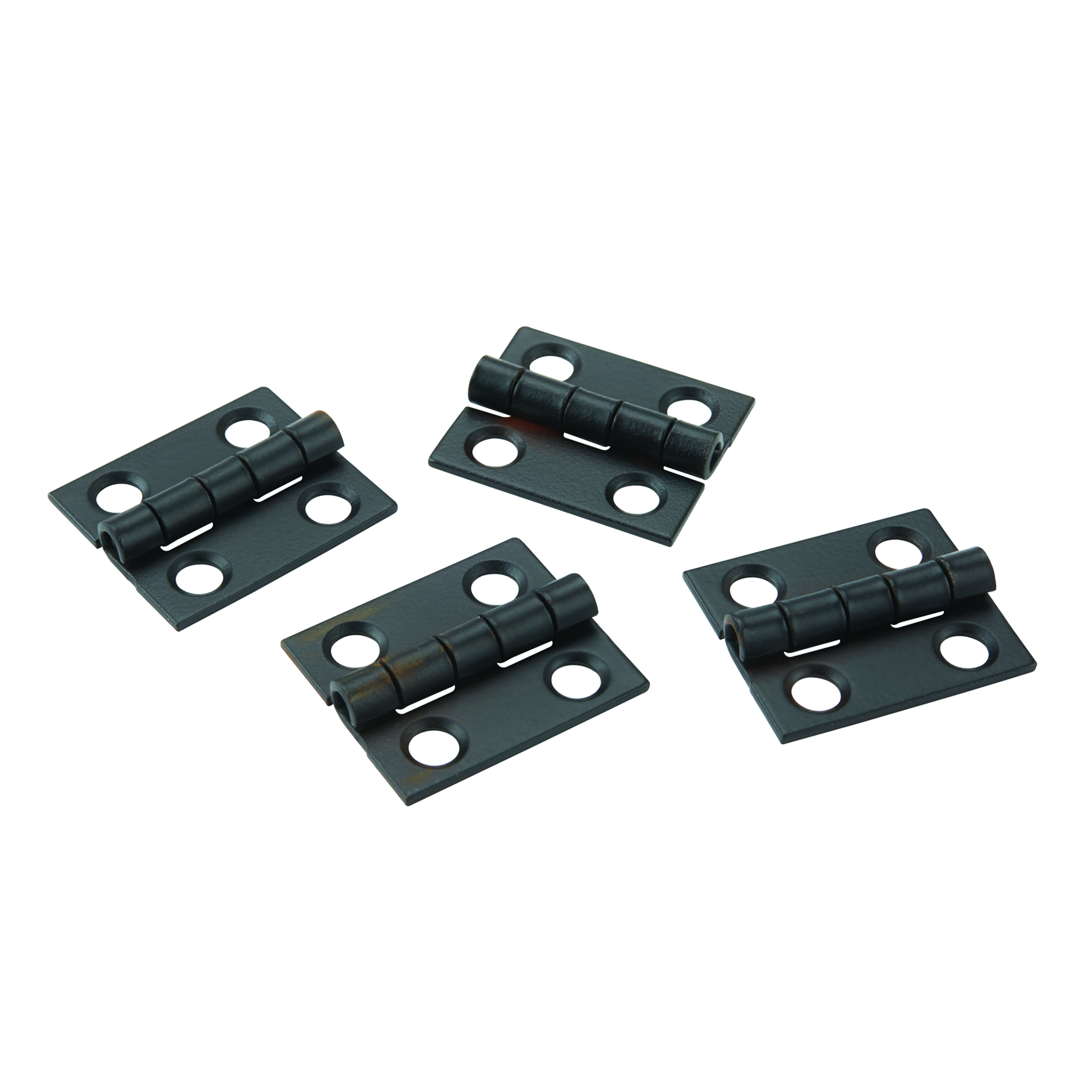 Miniature Narrow Hinge 3/4" Long X 5/8" Open Oil Rubbed Bronze With Screws, 2-pair