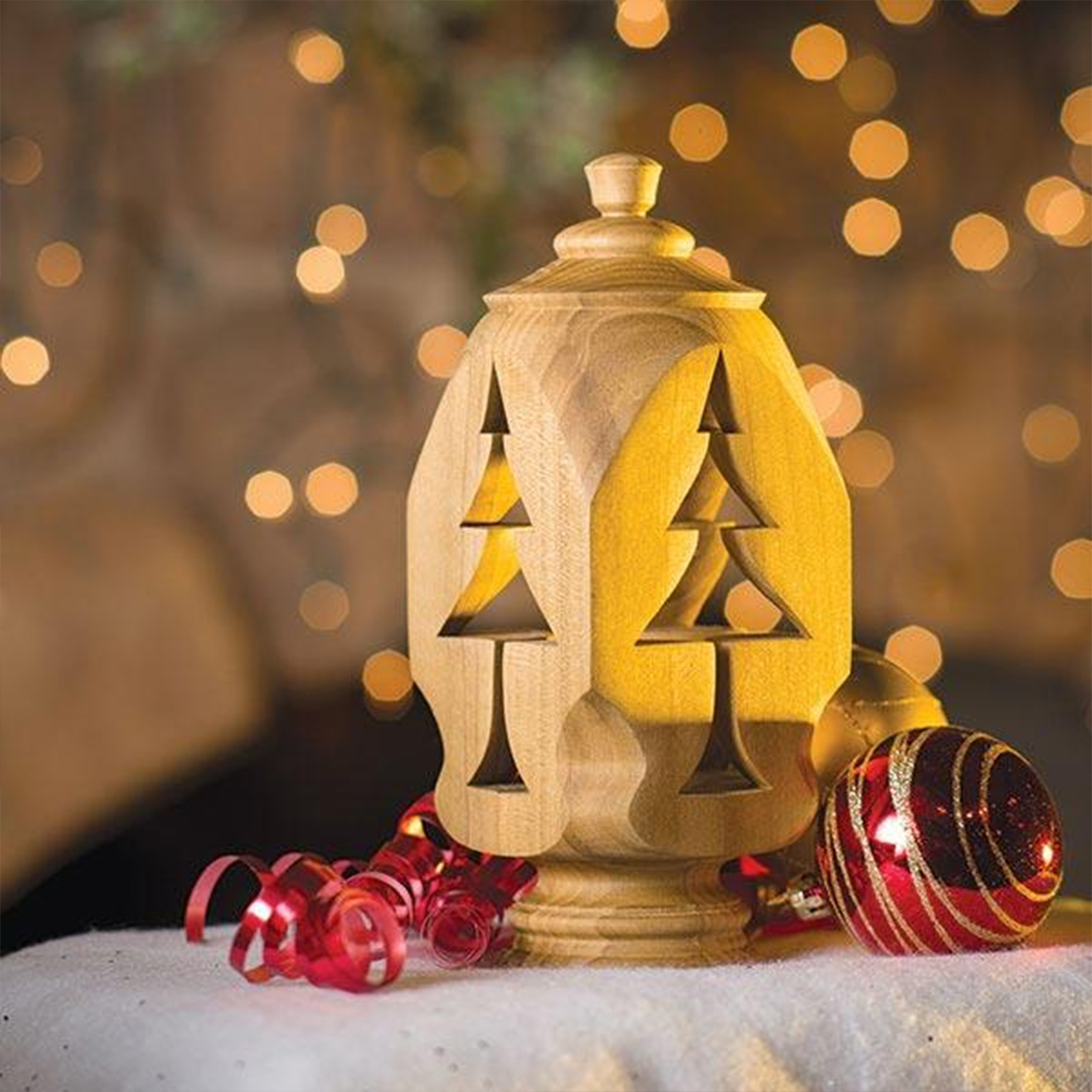 product: Woodcraft Magazine Inside-Out Ornament - Paper Plan shown