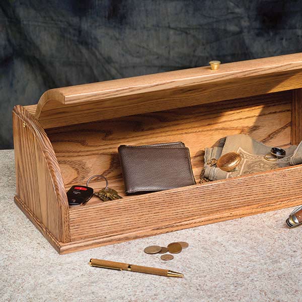 product: Woodcraft Magazine Gentleman's Valet Box - Paper Plan shown