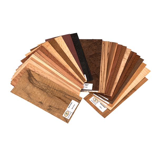 product: Sauers Wood ID Kit & Veneer Sample Pack - Exotic Species - 4