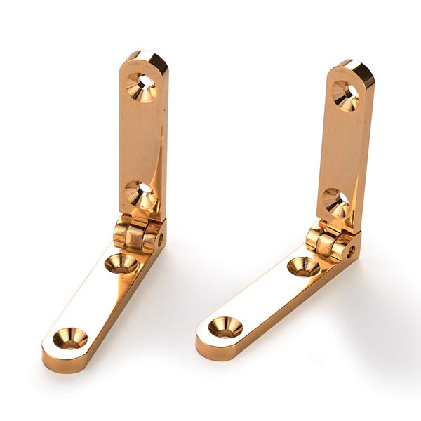 product: HIGHPOINT Side Rail Hinge Solid Brass Pair shown