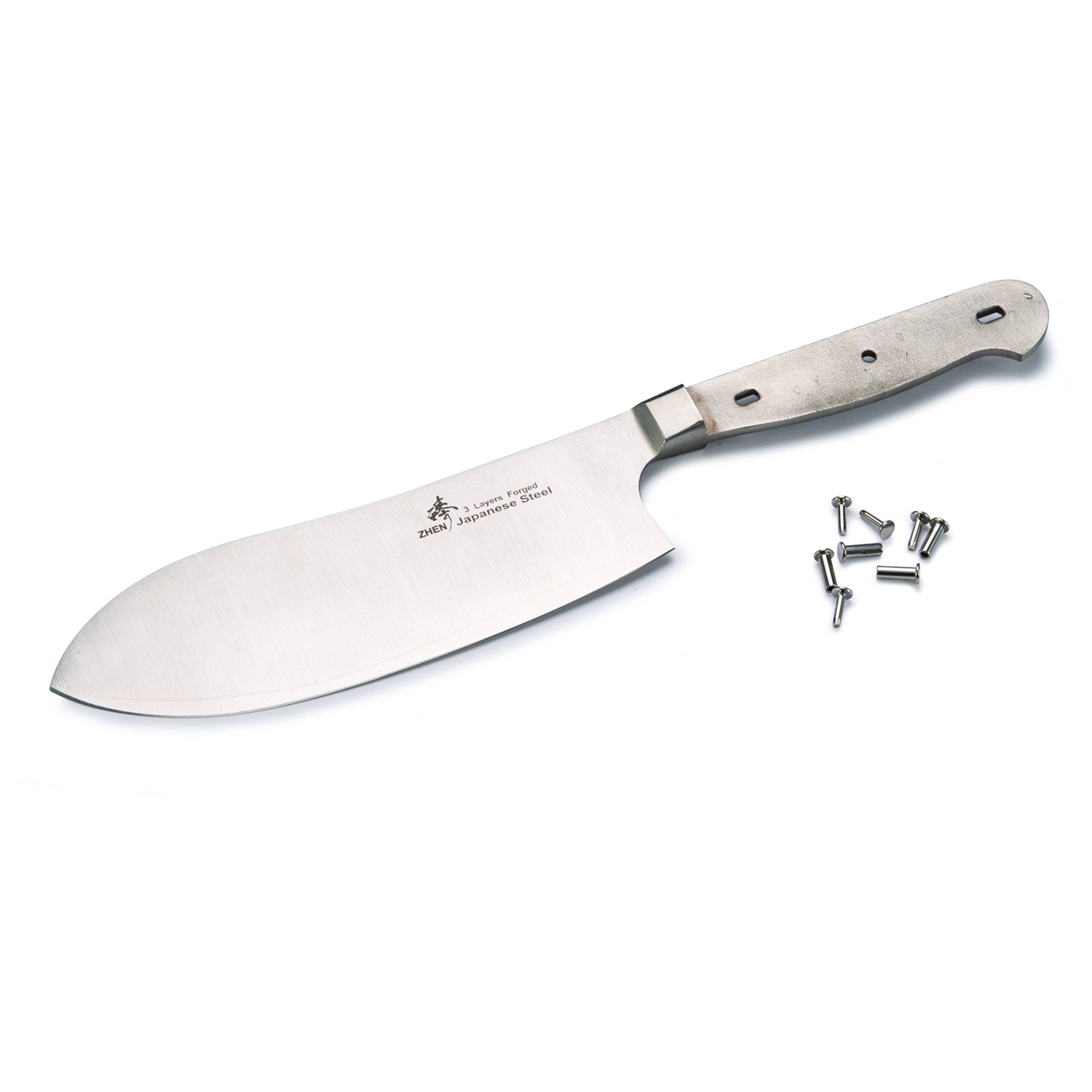Santoku Chopping Aus 10 3-layer Knife Blank 6-3/4" L X 1/16" T (171mm X 1.6mm)
