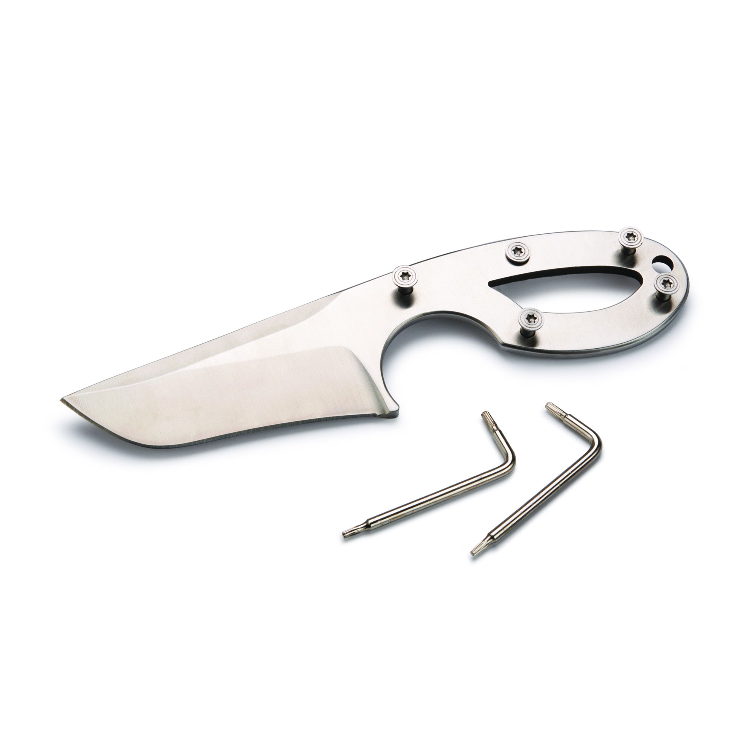 Modified Skinner Knife Kit W/black Leather Sheath
