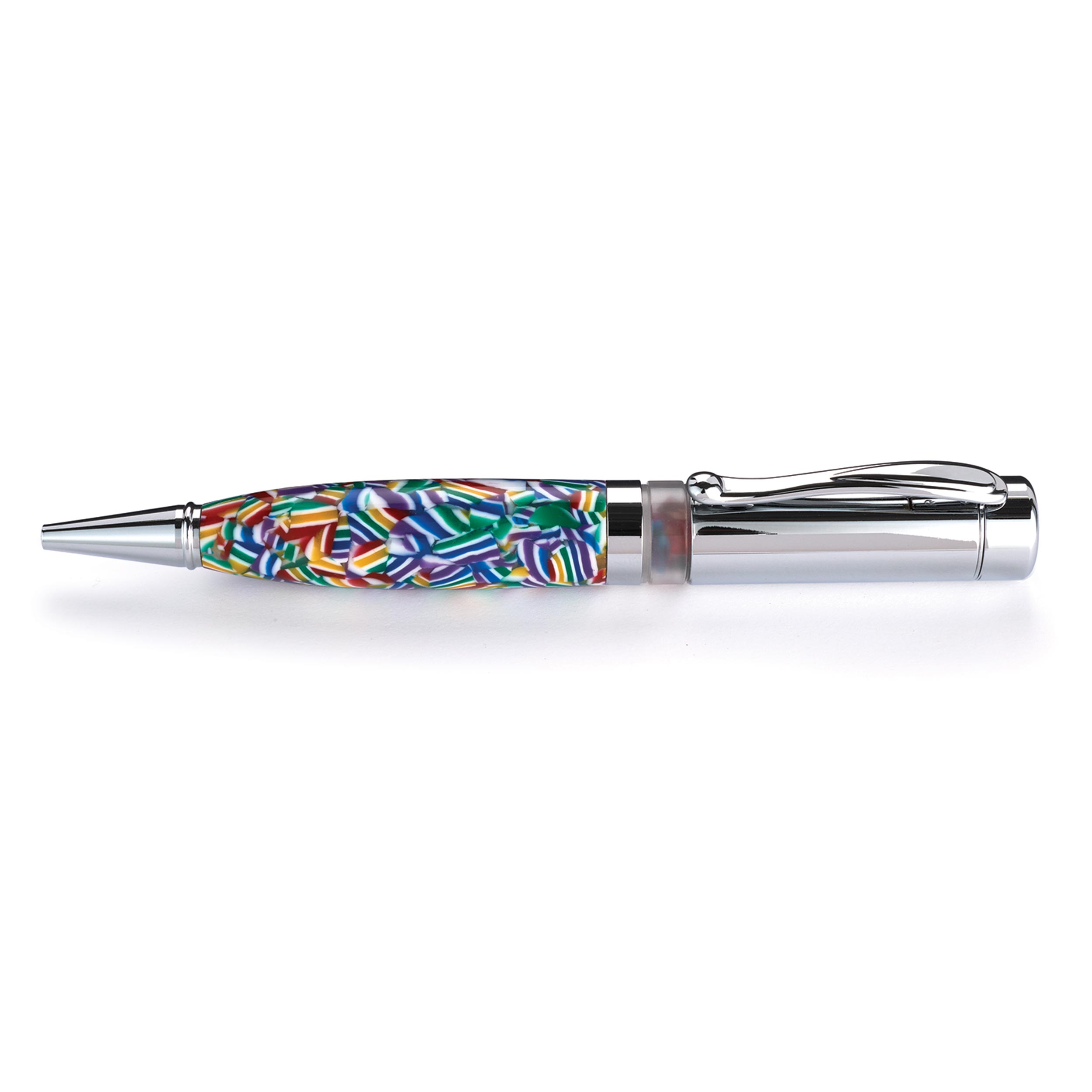 product: WoodRiver Kaleidoscope Pen Kit - Chrome shown