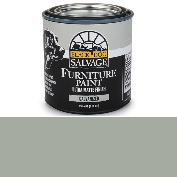 Galvanized - Gray Furniture Paint, 1/2 Pint 236.6ml (8 Fl. Oz.)