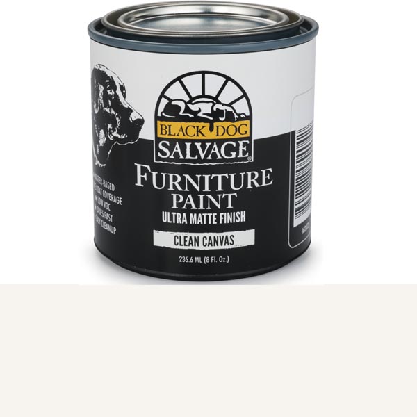 Clean Canvas - White Furniture Paint, 1/2 Pint 236.6ml (8 Fl. Oz.)