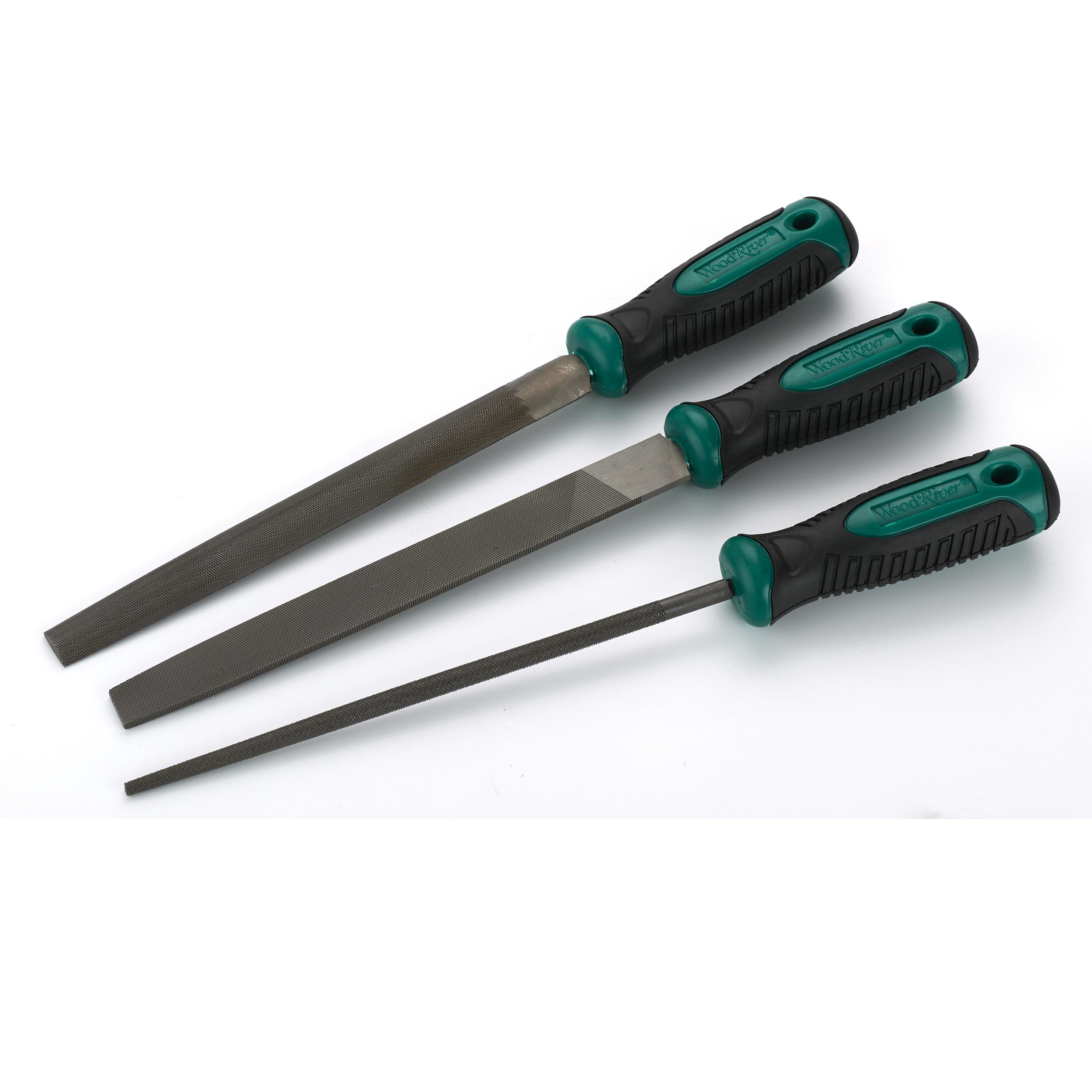 product: WoodRiver Double-Cut File Set - 3 Piece shown