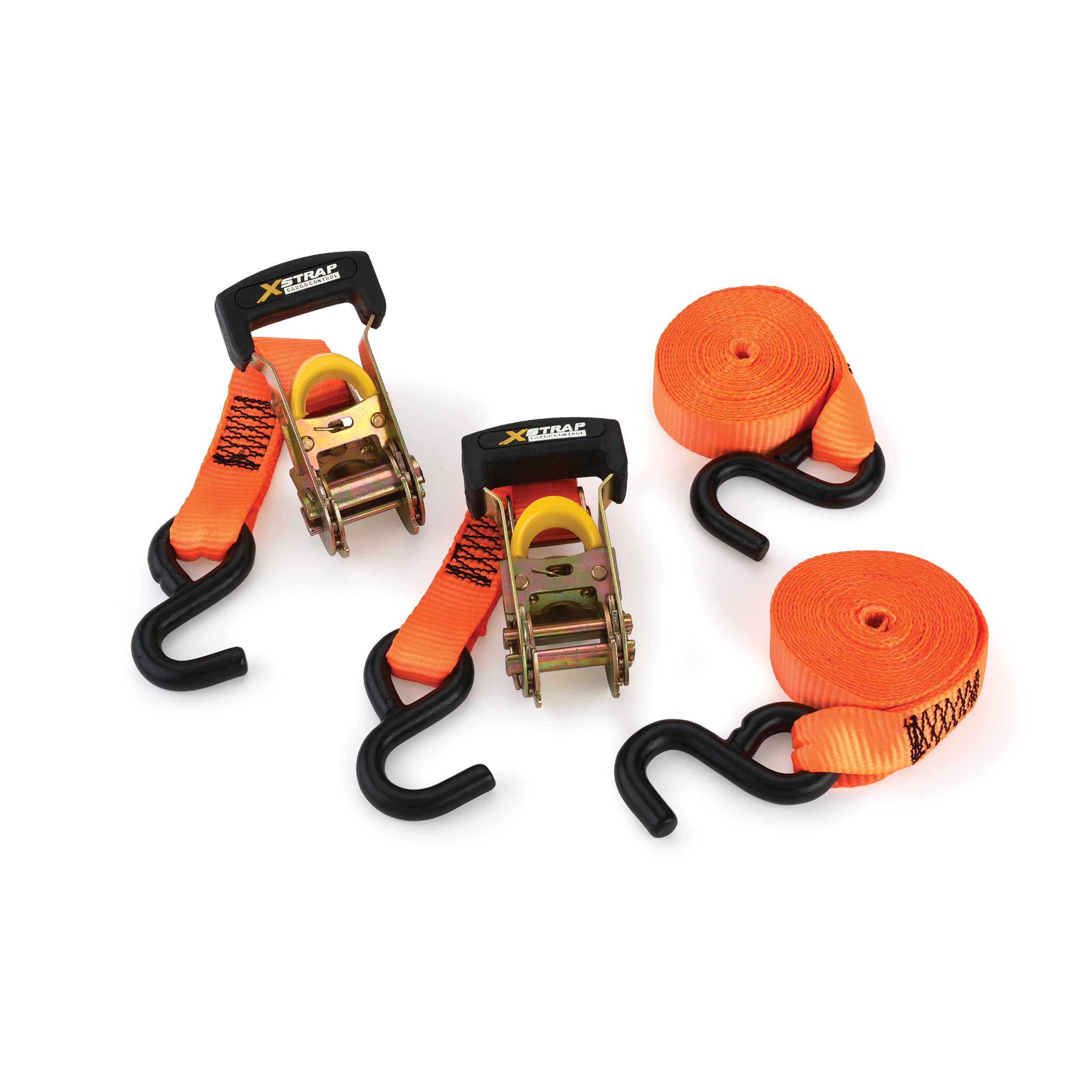 product: Xstrap Heavy Duty Ratchet Tie Down - 2 Pack shown