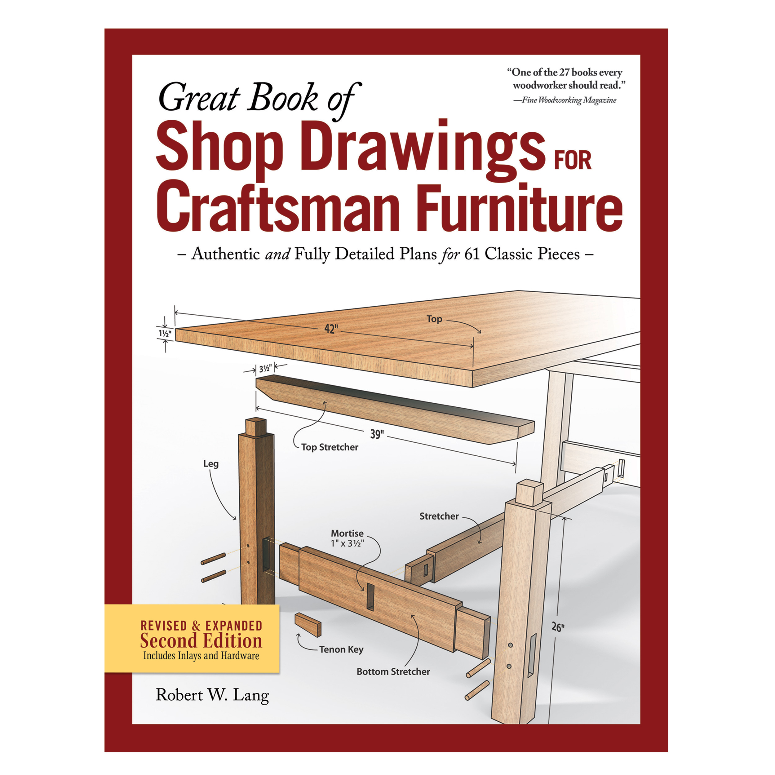 Great Book Of Shop Drawings For Craftsman Furniture, Revised & Expanded Second Edition