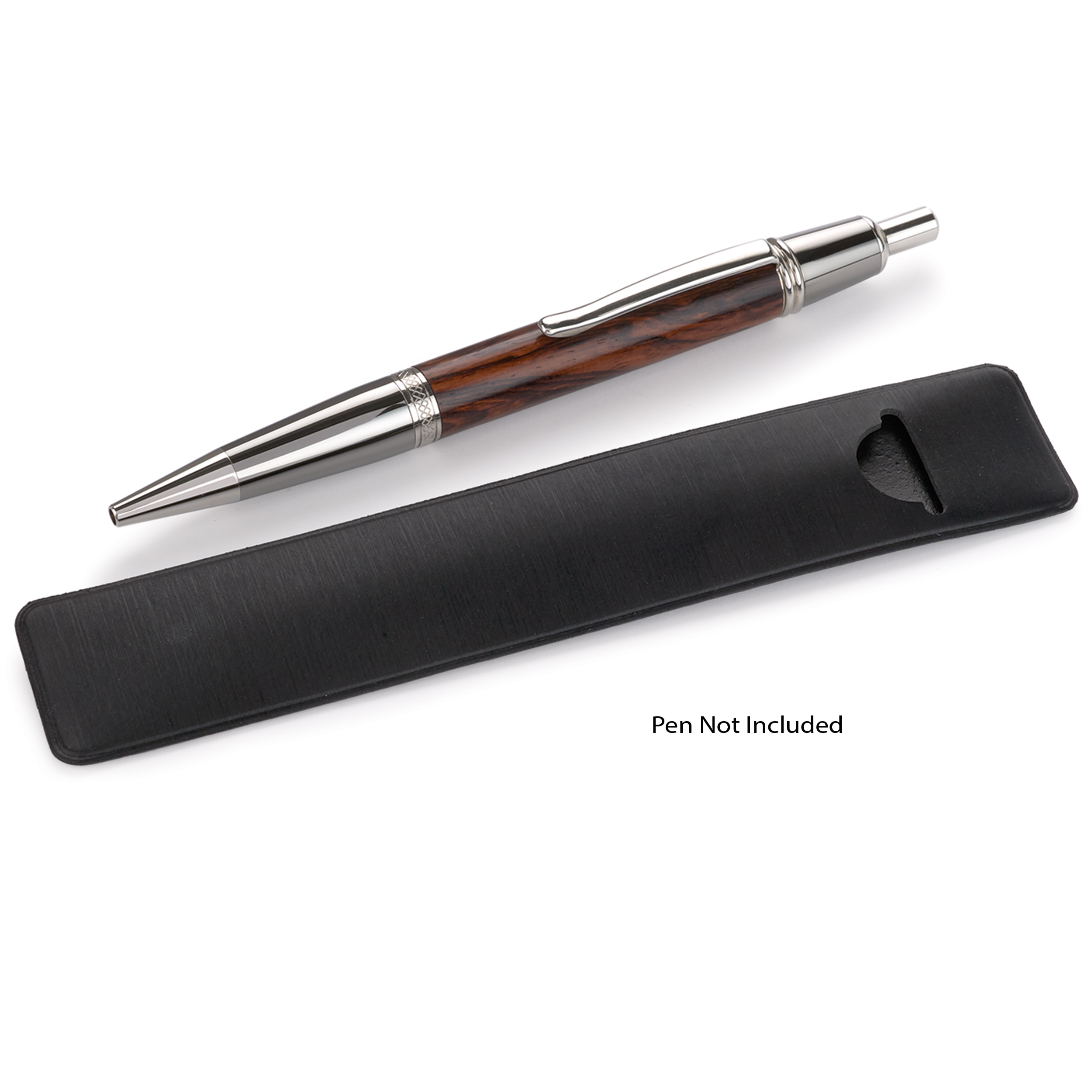 product: WoodRiver Black Vinyl Pen Sleeves - 5 Piece shown