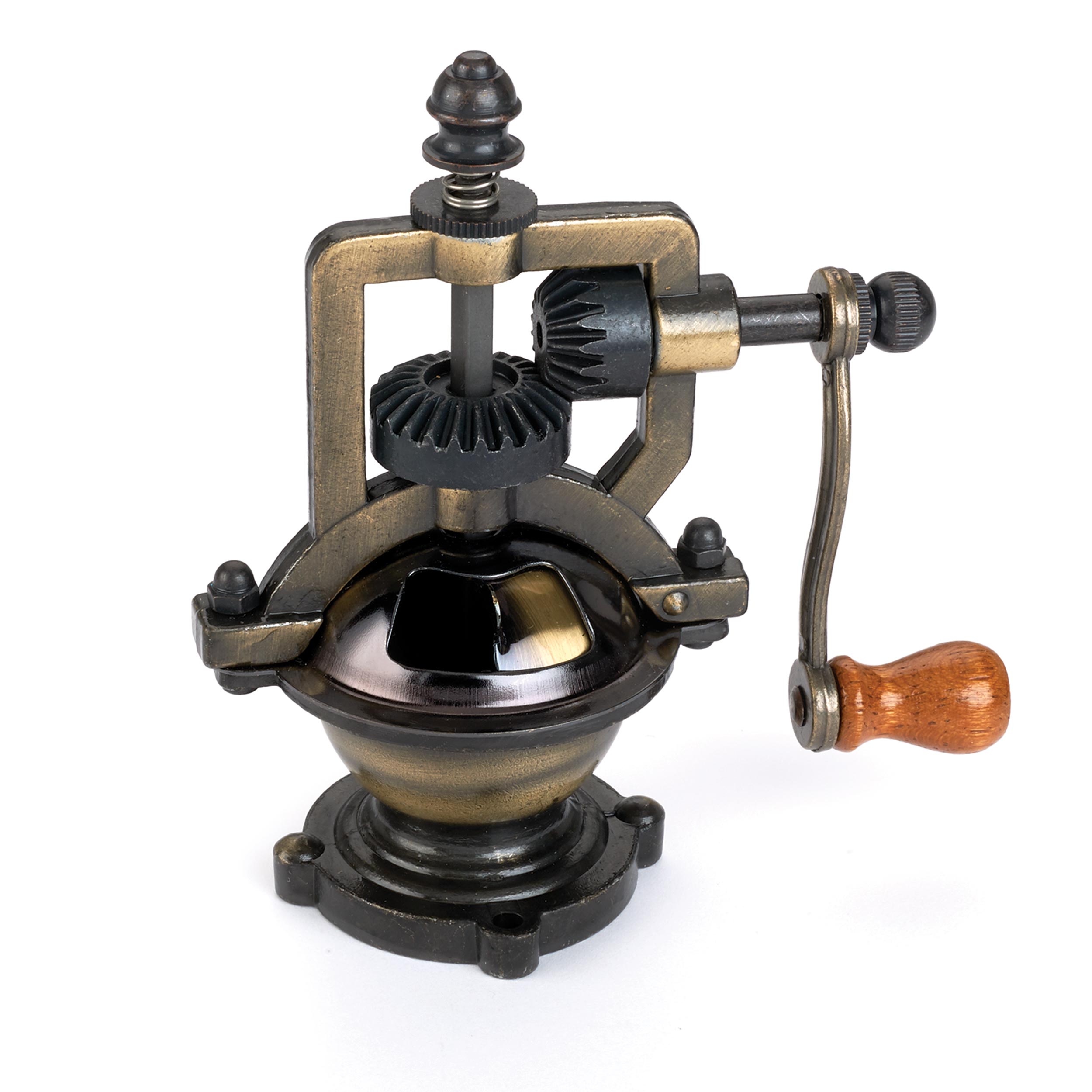 Antique Style Hand Crank Pepper Grinder Kit Mechanism - Antique Brass