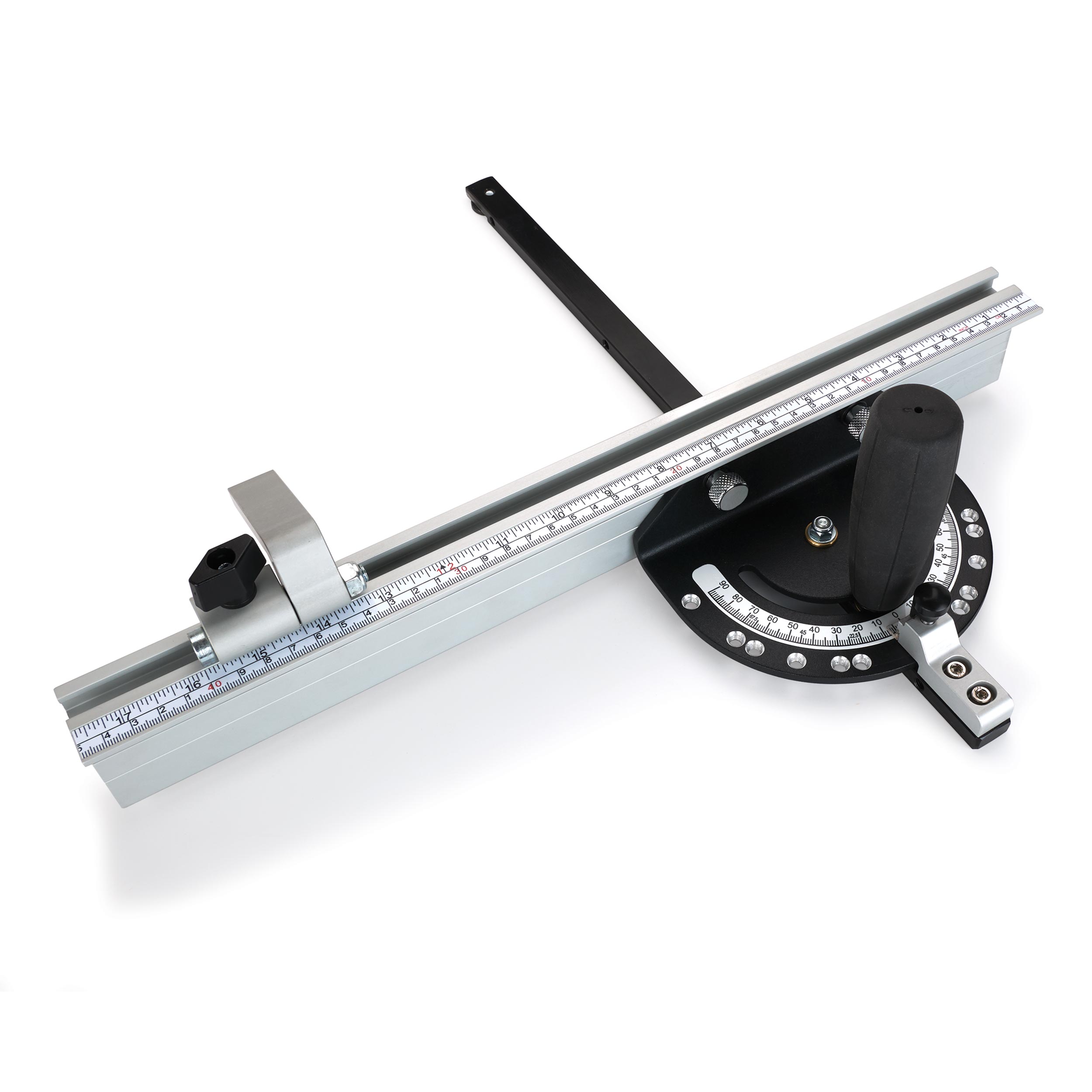 Snap-set Miter Gauge Fence Combo With Flip-stop