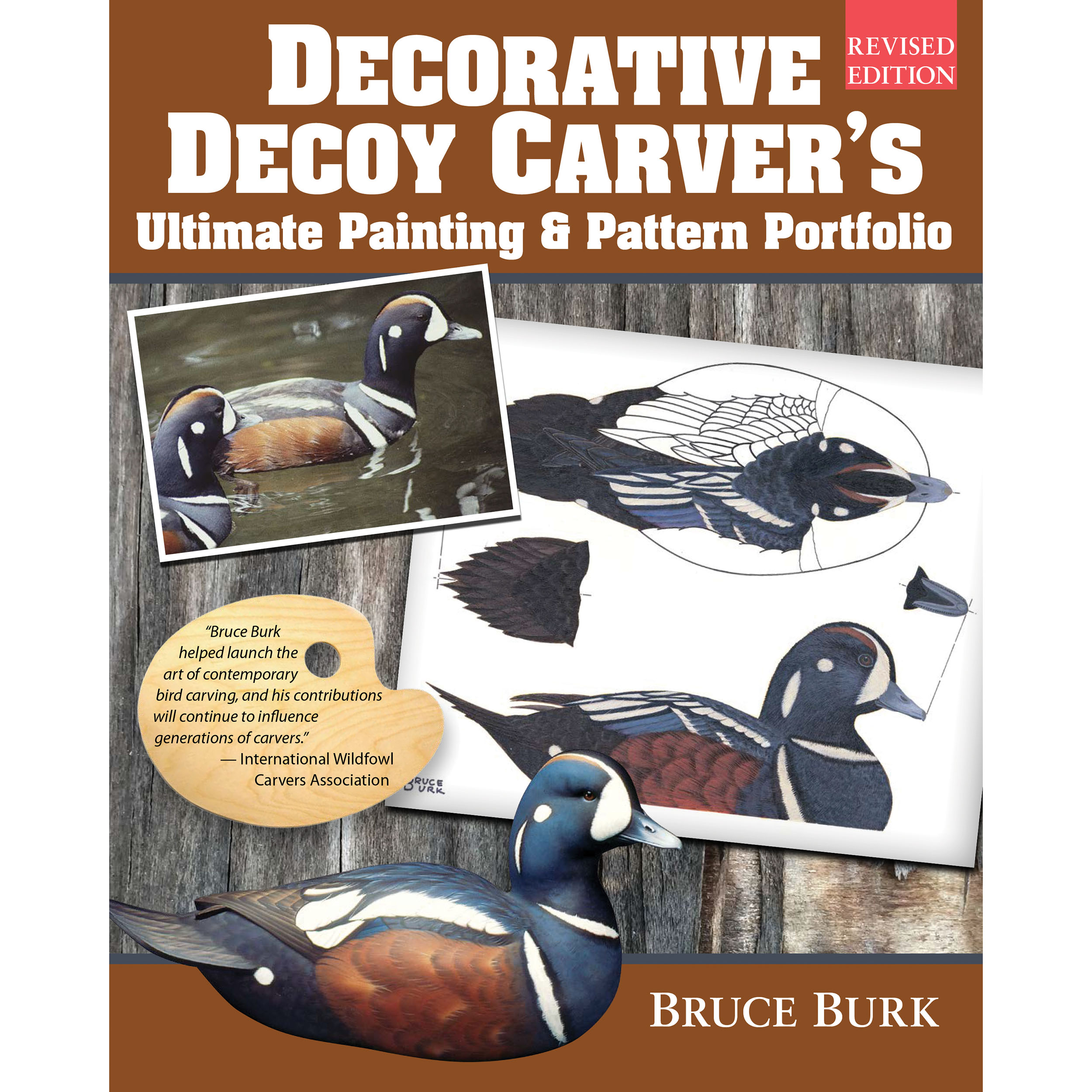 product: Fox Chapel Decorative Decoy Carver's Ultimate Painting and Pattern Portfolio, Revised Edition shown