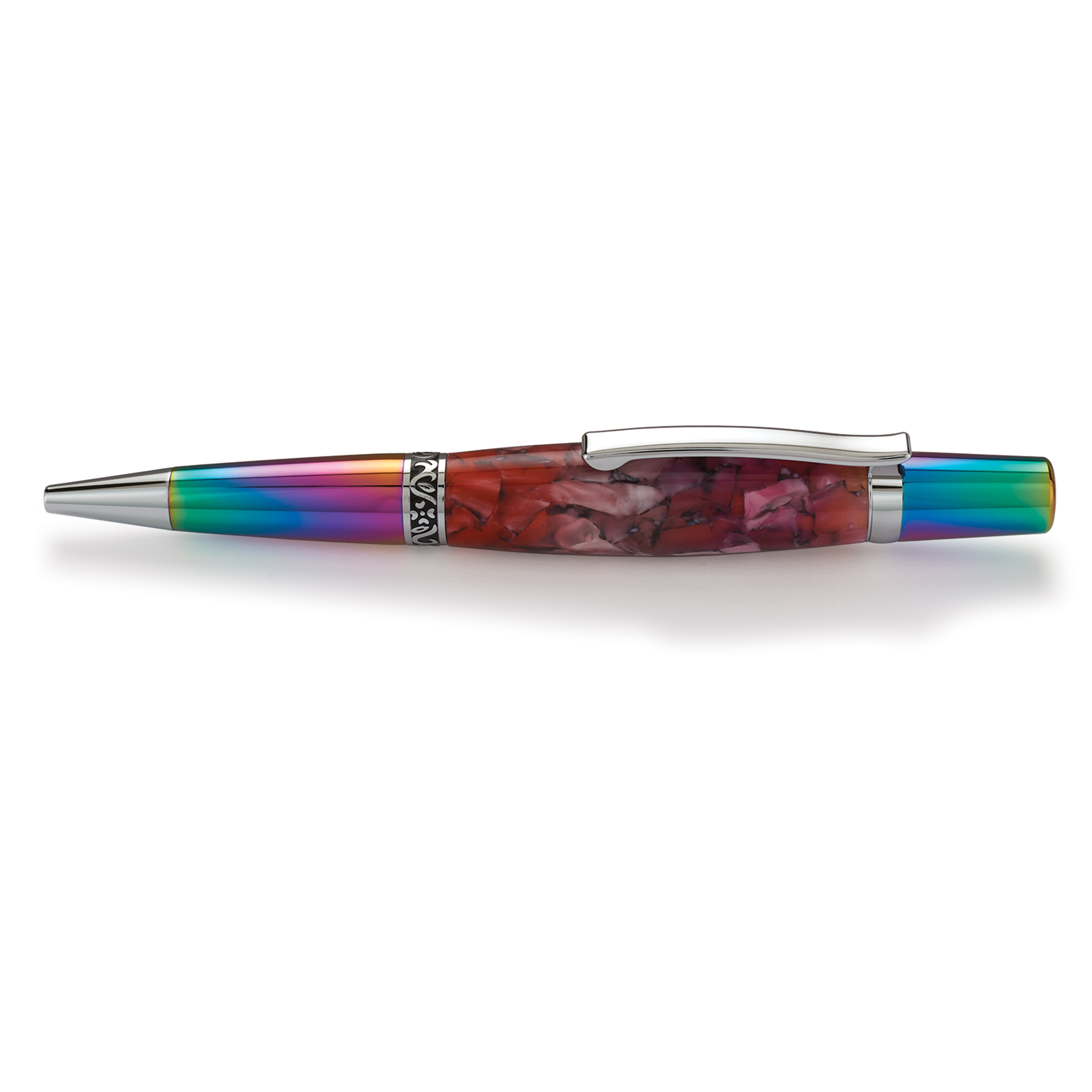 Wall Street Ii Elegant Ballpoint Pen Kit - Titanium Spectrum And Chrome