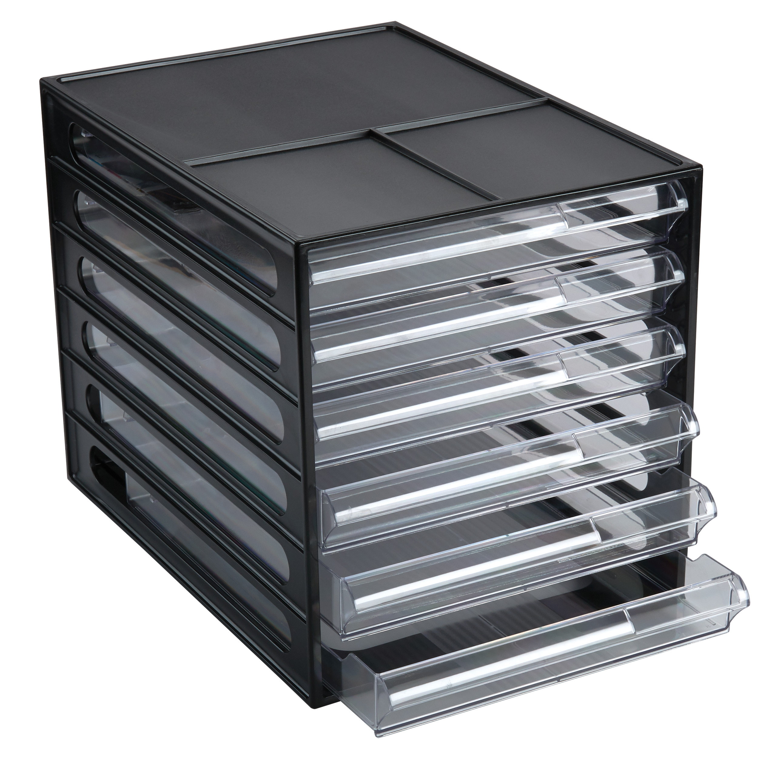 product: WoodRiver Six Drawer Sandpaper Organizer shown
