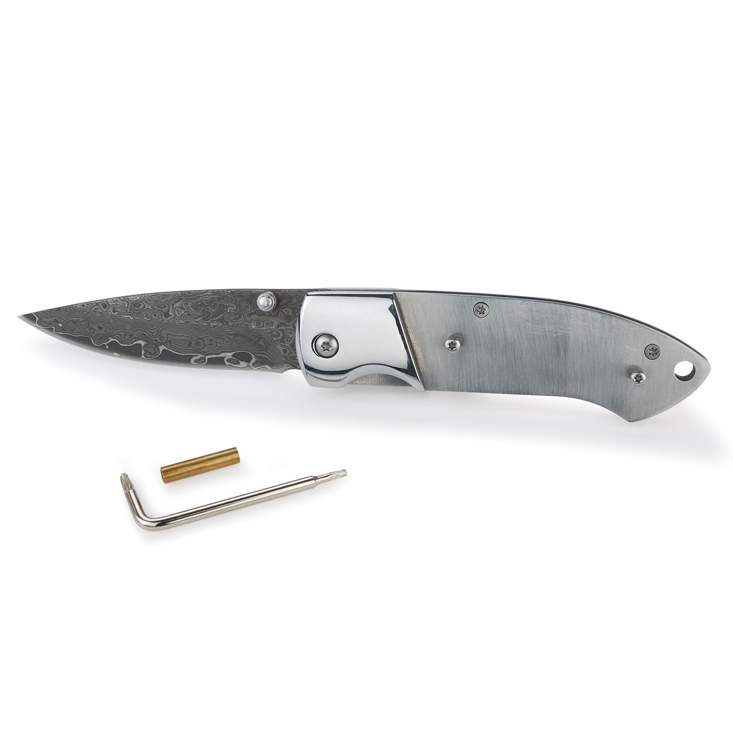 Sarge Brave 69 Layer Damascus Folder Knife Kit