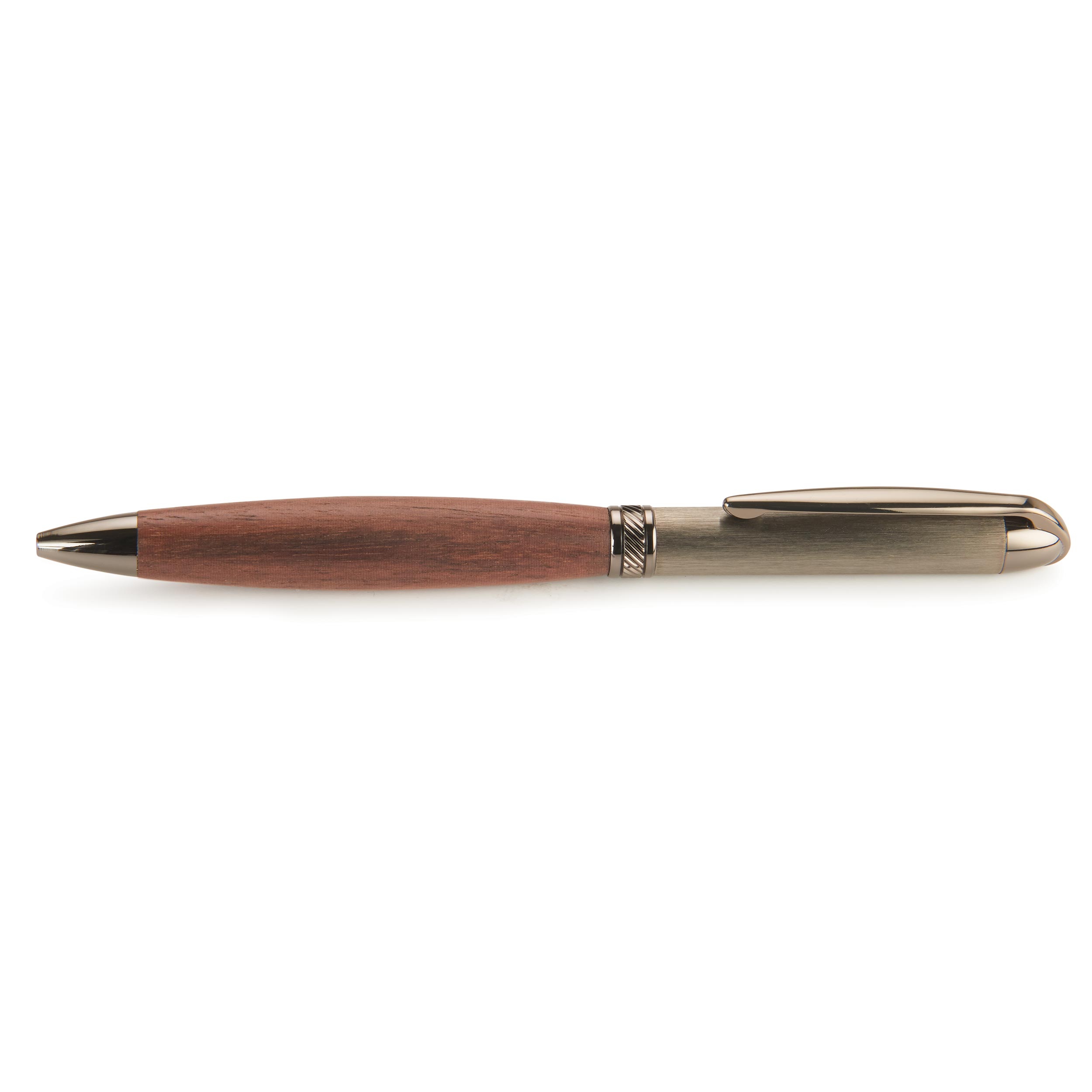 7mm Slim Style Brushed Hybrid Twist Ballpoint Pen Kit - Gunmetal