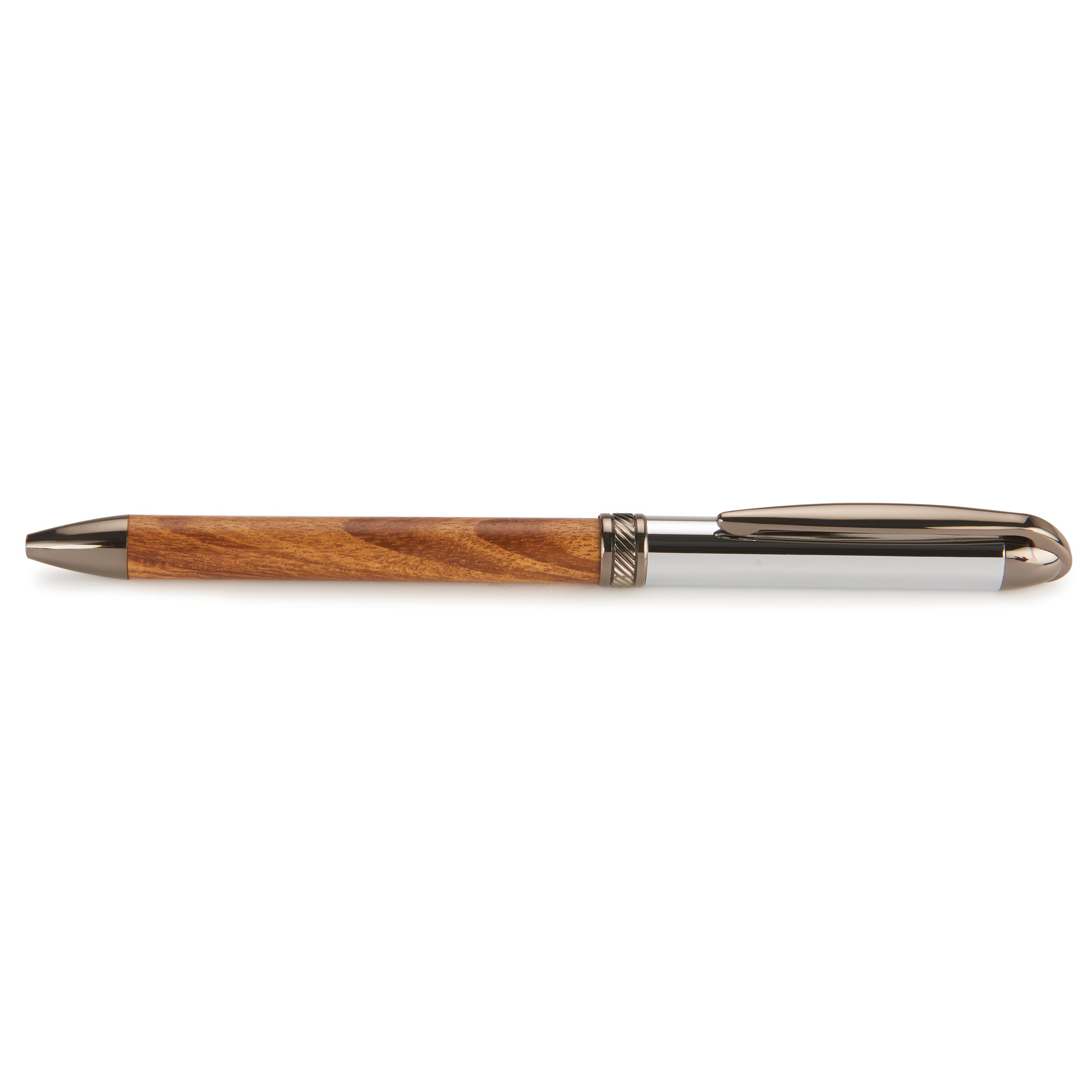 7mm Slim Style Hybrid Twist Ballpoint Pen Kit - Chrome & Gunmetal