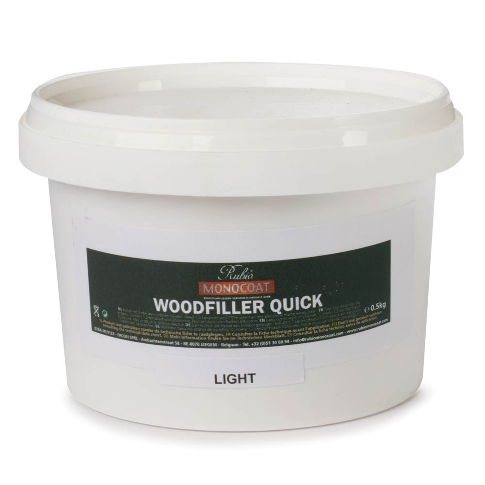 product: Rubio Monocoat Woodfiller Quick - Light - .5 kg shown