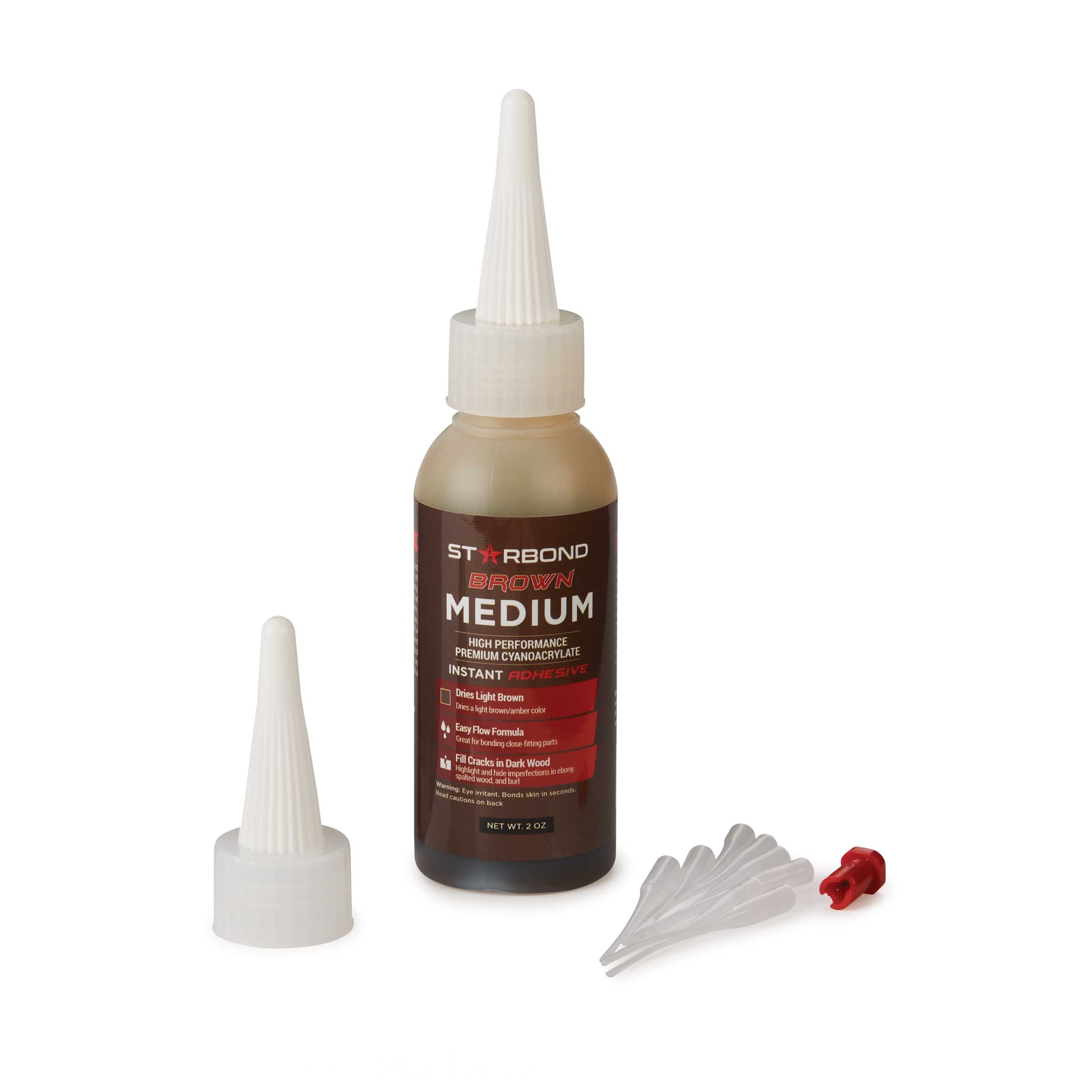 product: starbond BR-150 Brown CA Glue - Medium - 2 oz shown