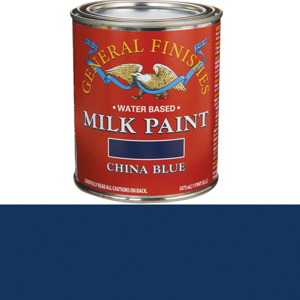 China Blue Milk Paint Pint